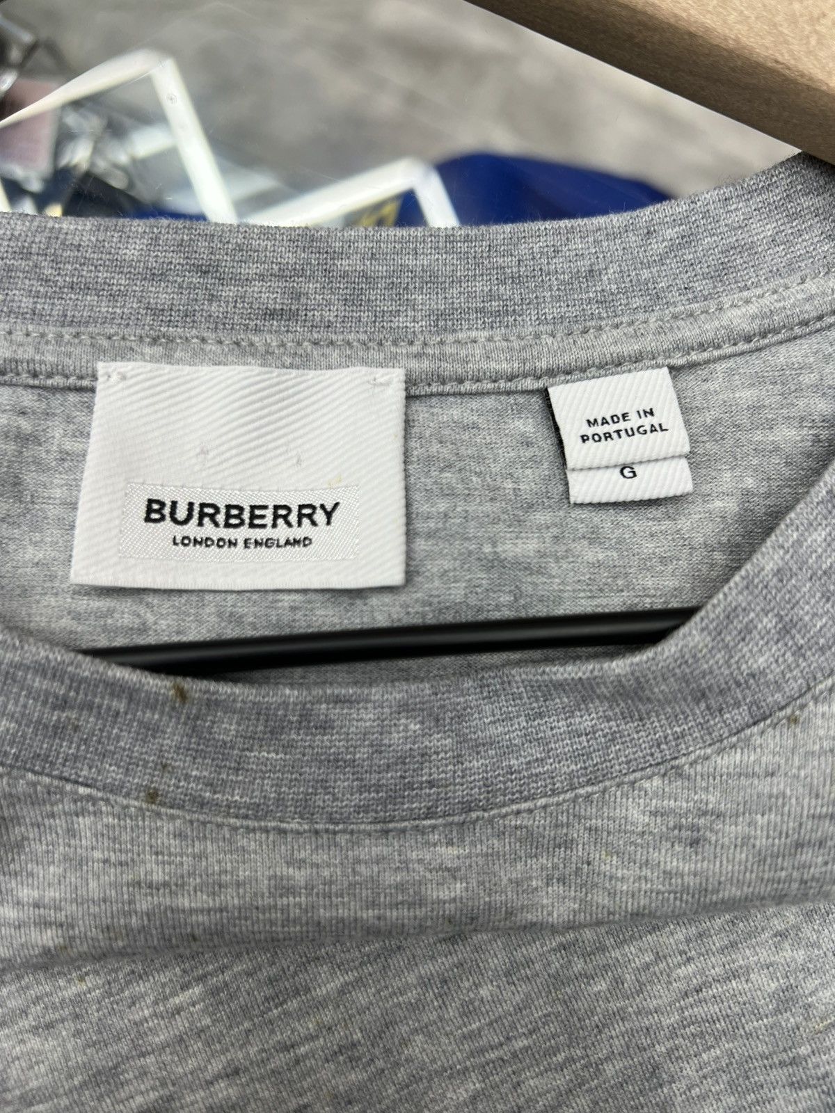 Burberry Burberry Grey BT Tee Size US L / EU 52-54 / 3 - 6 Thumbnail