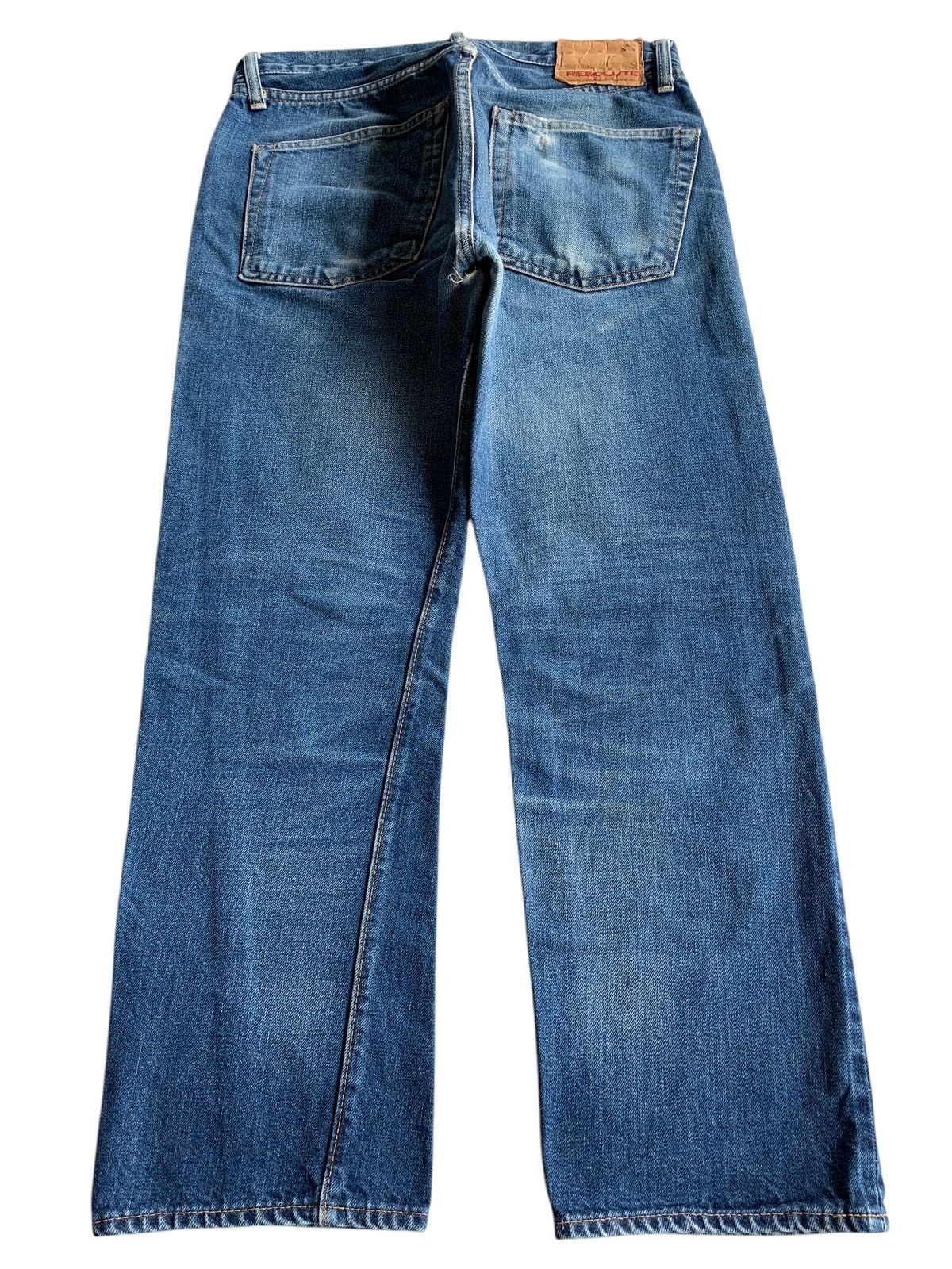 Japanese Brand × RESOLUTE × Vintage VINTAGE RESOLUTE 710 SELVEDGE BUTTON FLY DISTRESSED DENIM Size US 30 / EU 46 - 4 Thumbnail