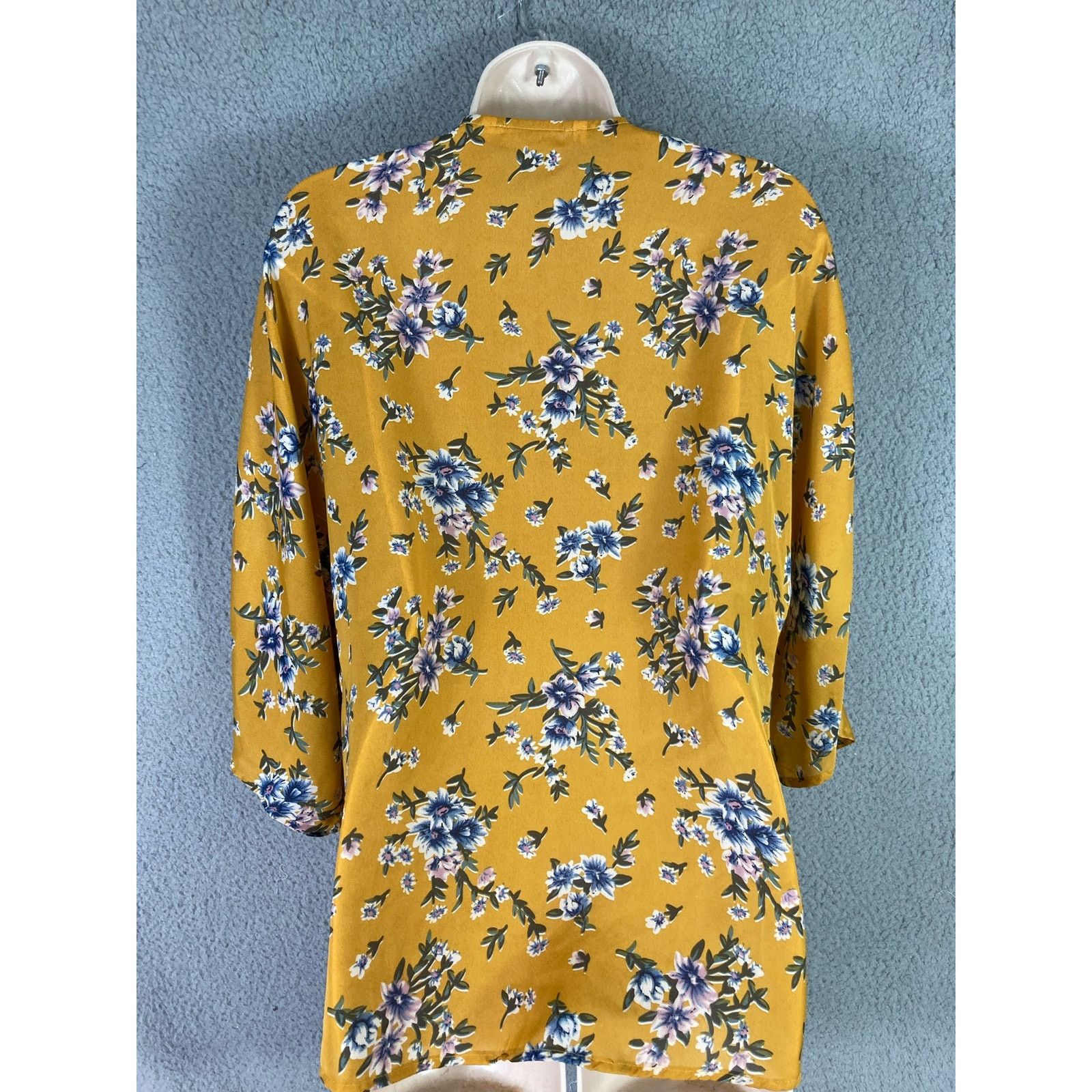 Other Yellow Floral Cardigan Women's M Available by Angela Fashion Size M / US 6-8 / IT 42-44 - 5 Thumbnail