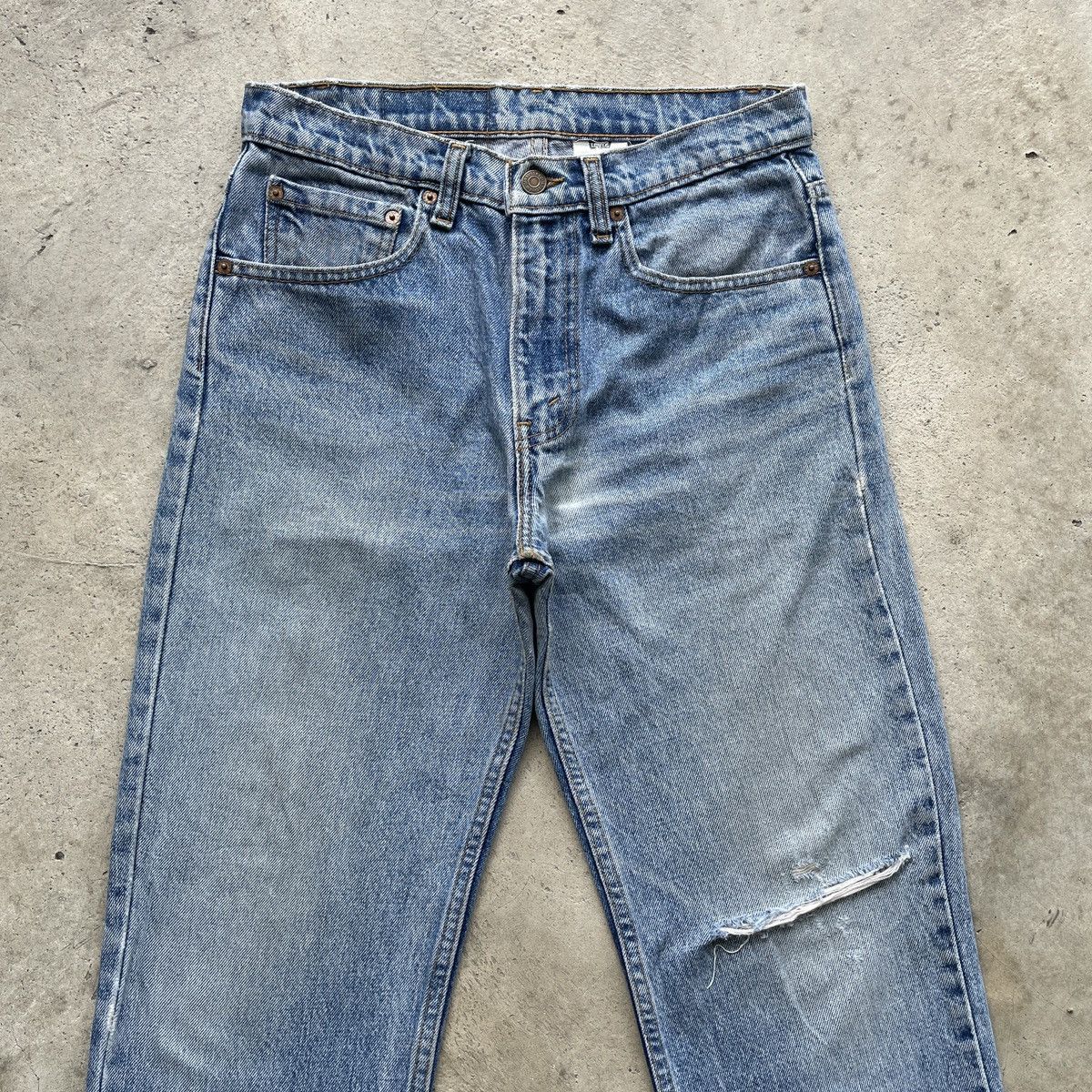 Levi's Vintage Clothing W30💥 Vintage Levi’s 516 Distressed Jeans Faded Denim Pants Size US 30 / EU 46 - 3 Thumbnail