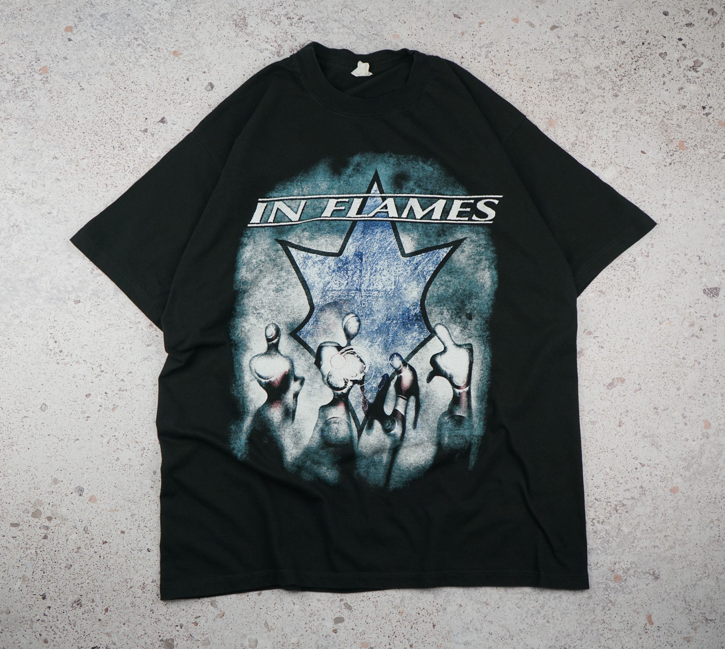 Band Tees × Vintage Vintage 2002 In Flames T-Shirt Size US L / EU 52-54 / 3 - 1 Thumbnail