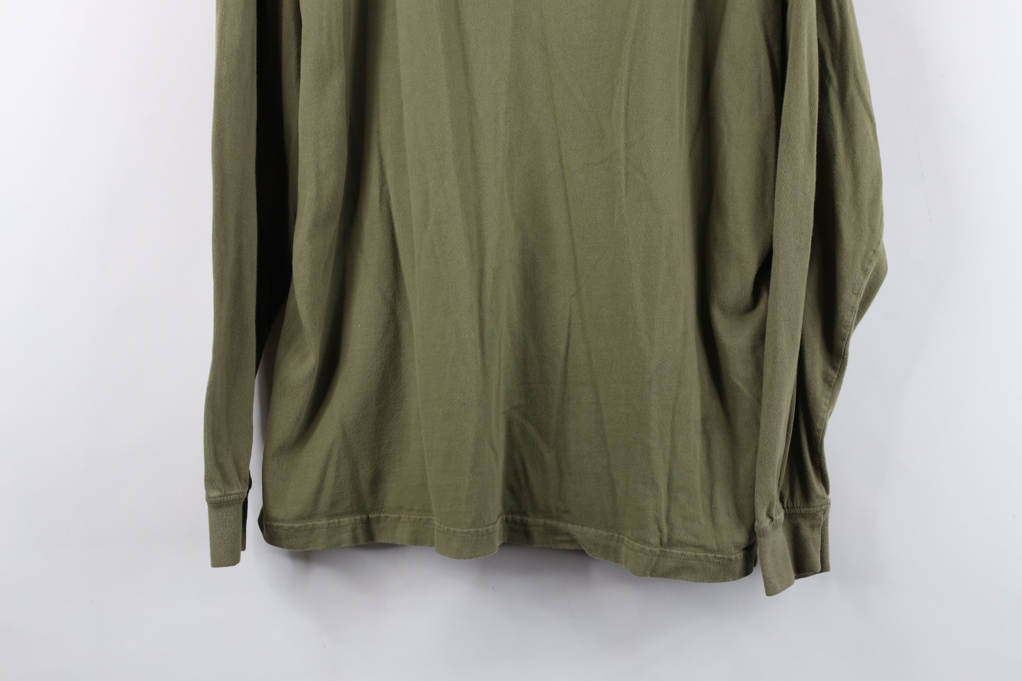 Cabelas Vintage 90s Cabelas Mock Neck Long Sleeve T-Shirt Green Size US L / EU 52-54 / 3 - 3 Thumbnail