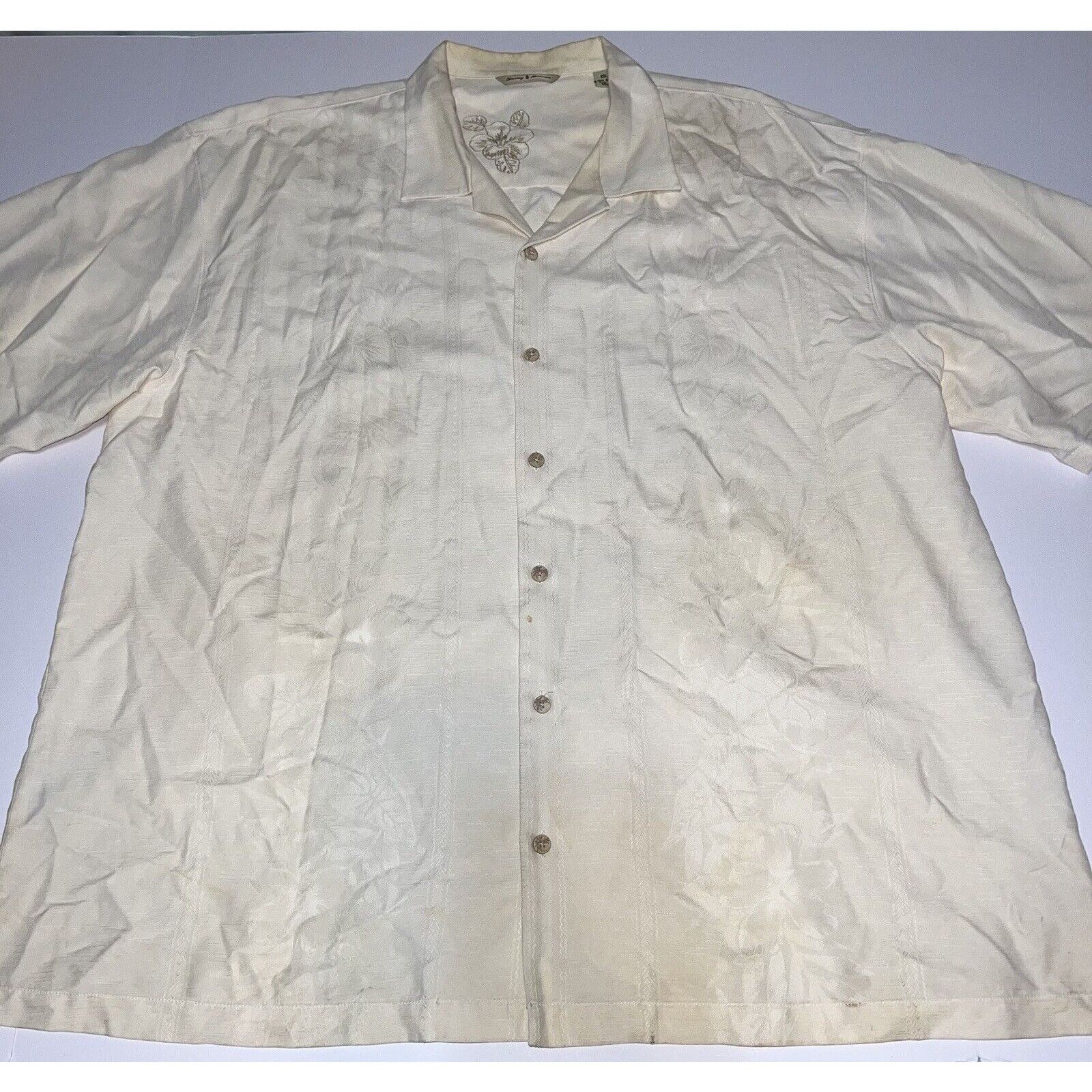 Tommy Bahama Lot of 2 Tommy Bahama Hawaiian Shirt Mens 2XL Silk *STAINED* Size US XXL / EU 58 / 5 - 2 Thumbnail