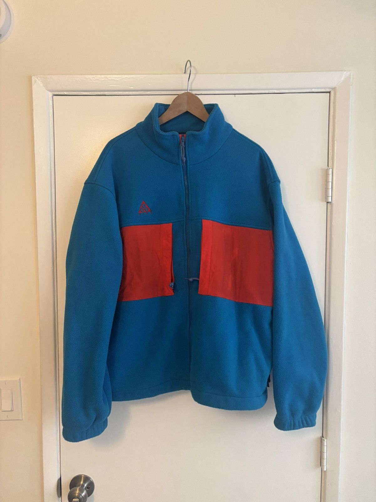 Nike ACG Large men’s Nike ACG fleece jacket in blue and orange Size US L / EU 52-54 / 3 - 2 Thumbnail