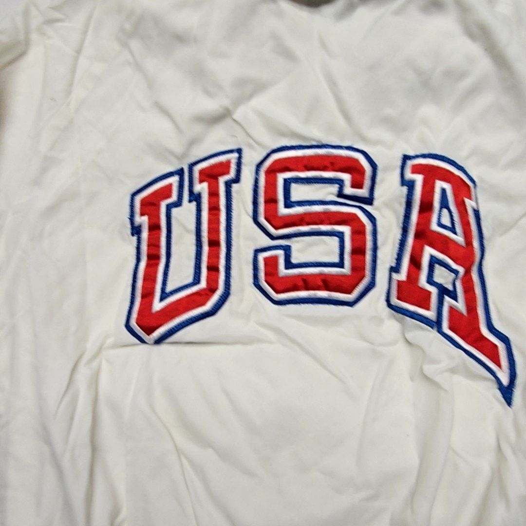 Vintage Vintage USA Olympic Training Jacket Artex White Mens Large Size US L / EU 52-54 / 3 - 2 Thumbnail