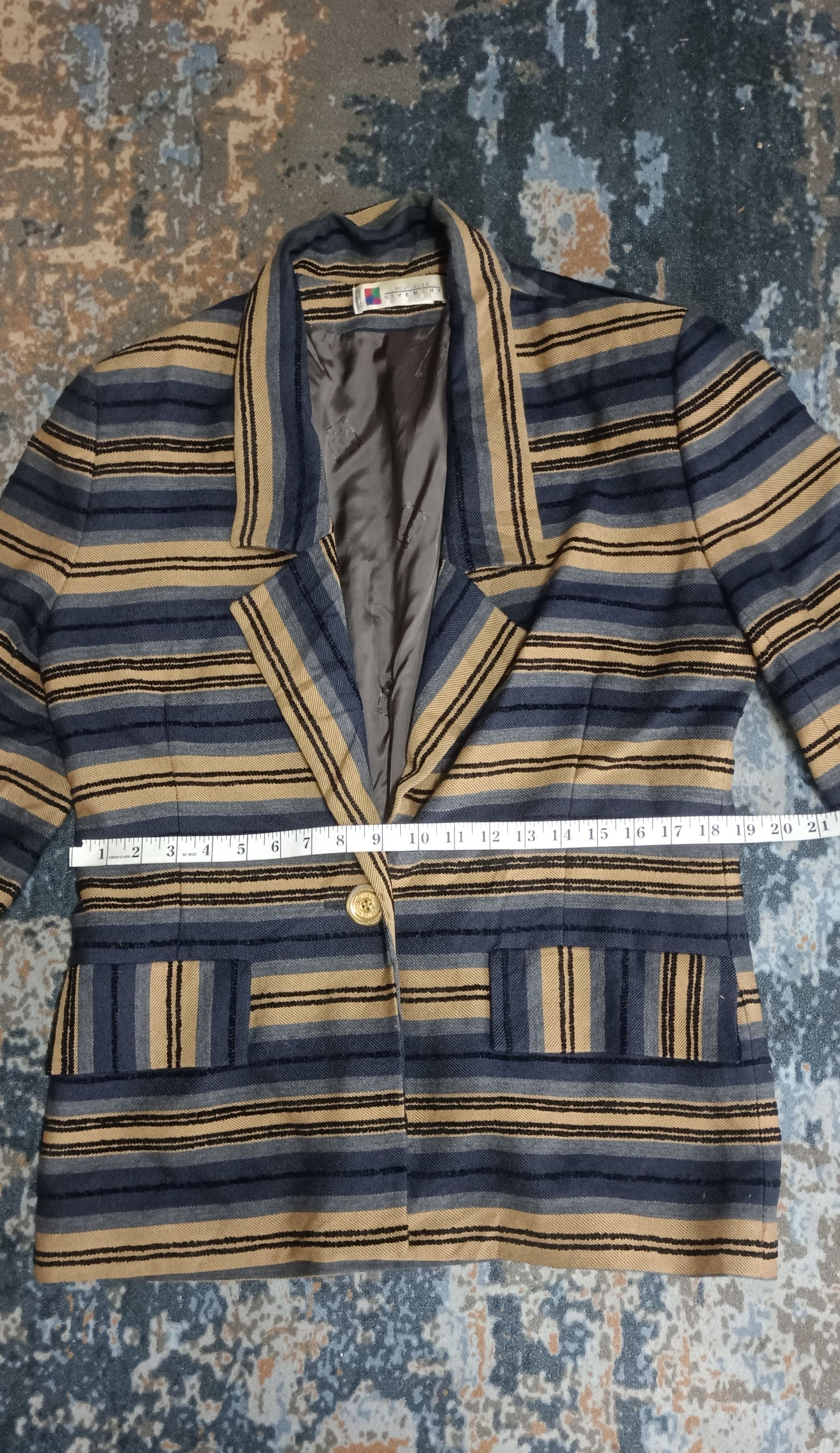 Givenchy Givenchy Boutiques Super Stripe Blazer Size M / US 6-8 / IT 42-44 - 16 Thumbnail