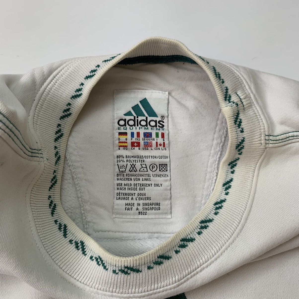 Equipment Adidas Equipment Vintage Sweatshirt Crewneck 90s Big Logo Size US L / EU 52-54 / 3 - 6 Thumbnail