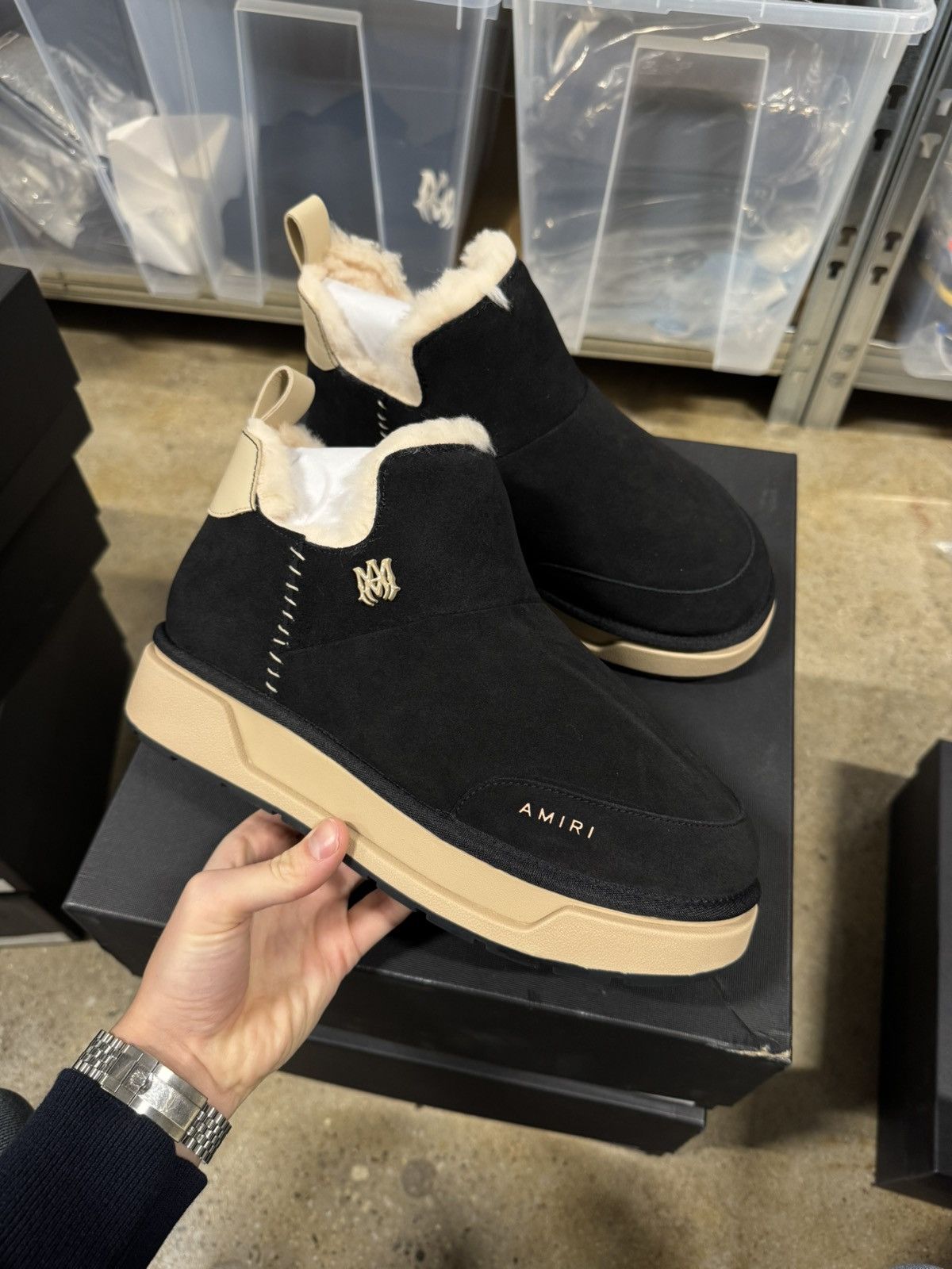 Amiri Amiri Shearling Lined Malibu Boots NEW 810$ Size US 8 / EU 41 - 1 Thumbnail