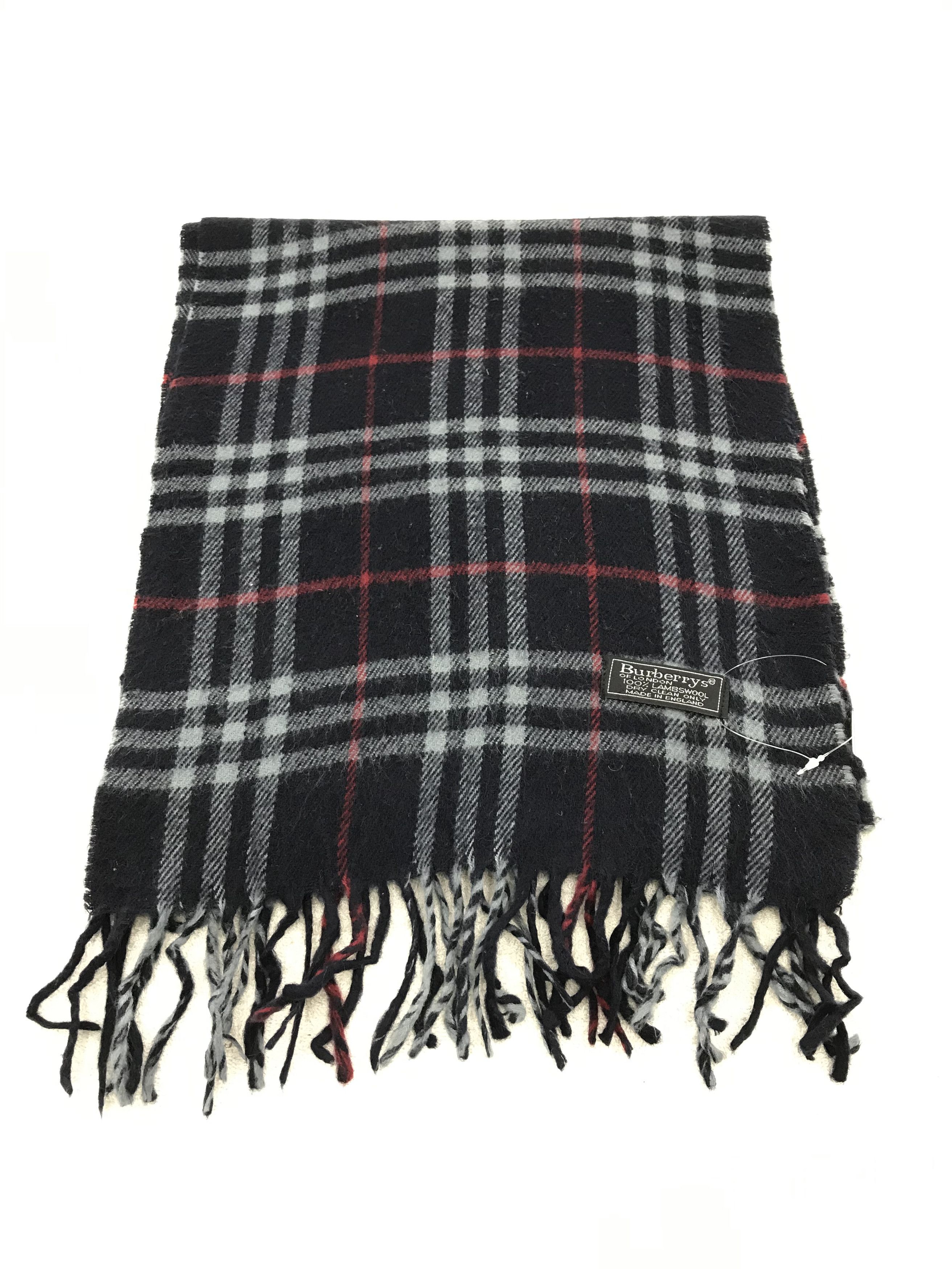 Burberry × Vintage Burberry Scarf / Muffler / Neckwear - WW1052 Size ONE SIZE - 2 Thumbnail