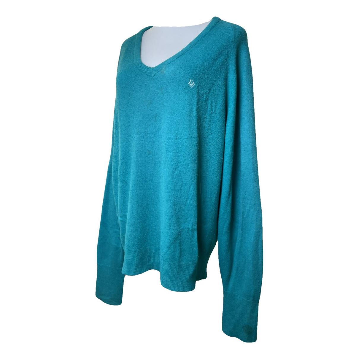 Dior Turquoise Wool Knitwear & Sweatshirt Size M / US 6-8 / IT 42-44 - 1 Thumbnail