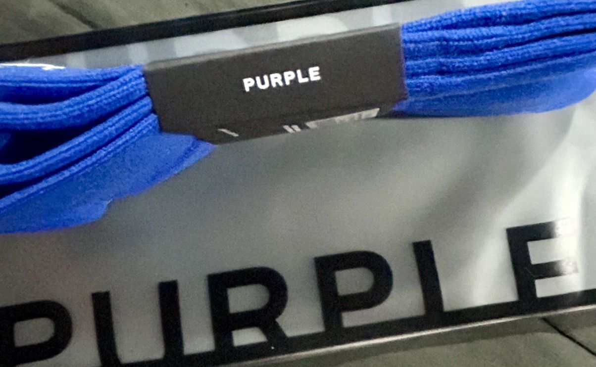 Purple Brand Purple Brand Monogram Crew Socks Royal Blue White Mens Size ONE SIZE - 5 Thumbnail