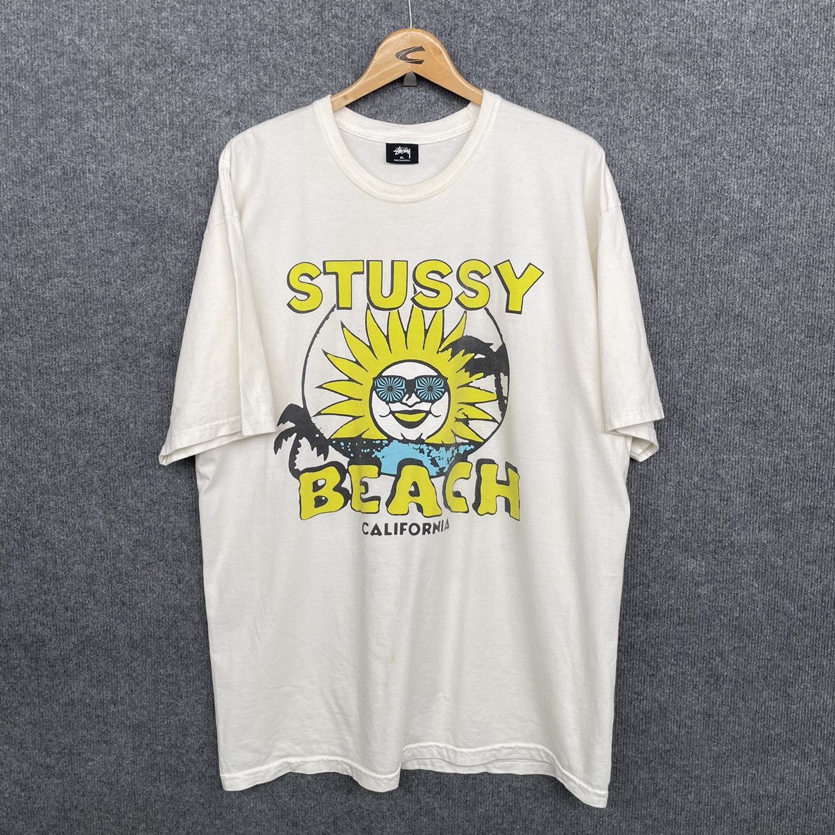 Stussy Stussy Beach California Rare Design T Shirt Size US XL / EU 56 / 4 - 1 Thumbnail