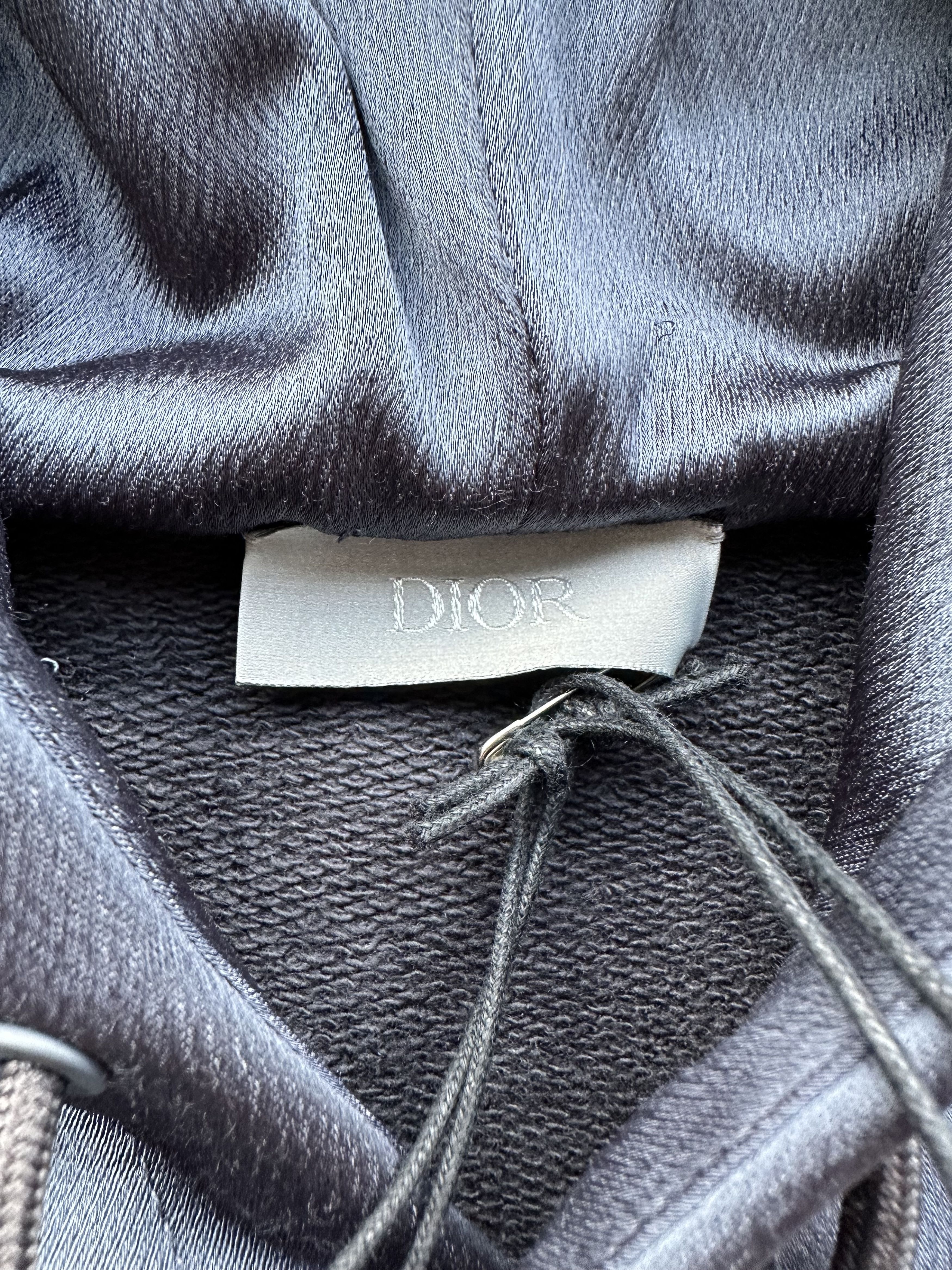 Dior Dior Daniel Arsham Blue Embossed Metallic Logo Hoodie Size US L / EU 52-54 / 3 - 3 Thumbnail