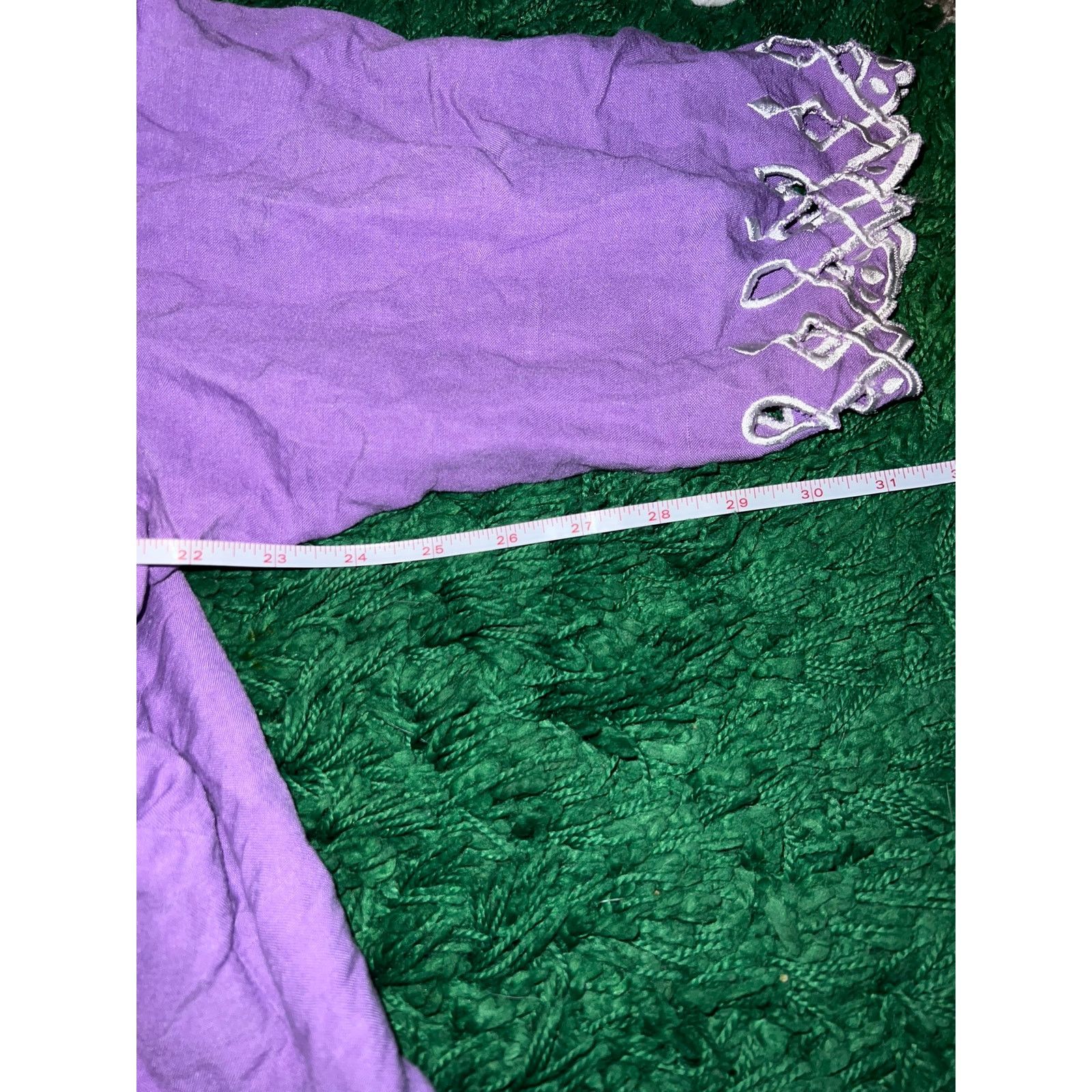 Bob Mackie Womens Vintage Bob Mackie Top Wearable Art Purple Art Large Size L / US 10 / IT 46 - 11 Thumbnail