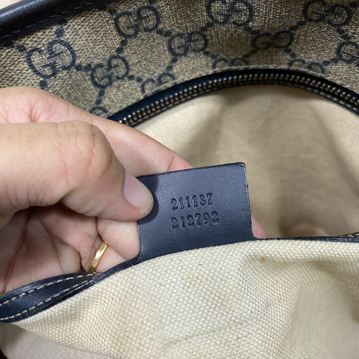 Gucci 🔥HANDBAG GUCCI LEATHER MONOGRAM MADE IN ITALY Size ONE SIZE - 20 Thumbnail