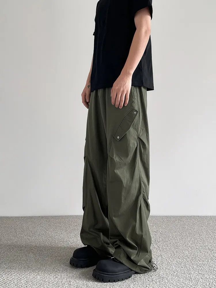 Stacked Pleated Pants