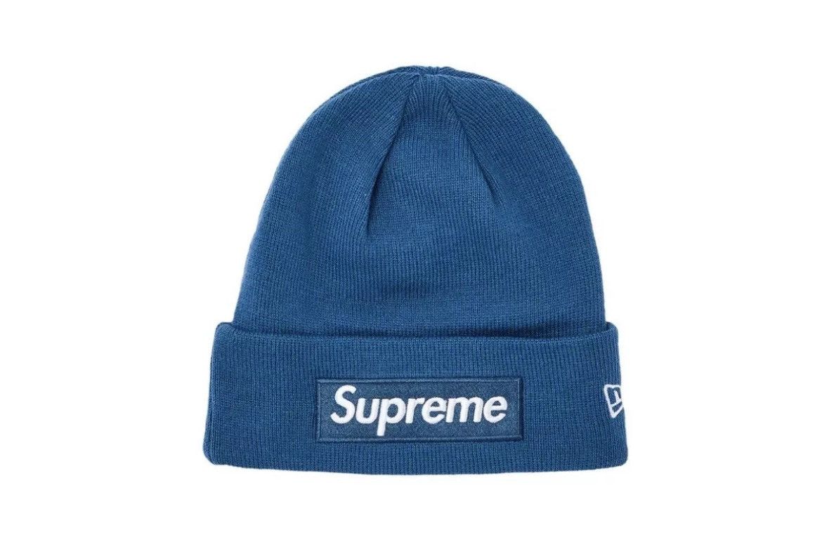 New Era × Supreme SUPREME/NEW ERA BOX LOGO BEANIE BLUE F23 Size ONE SIZE - 1 Thumbnail