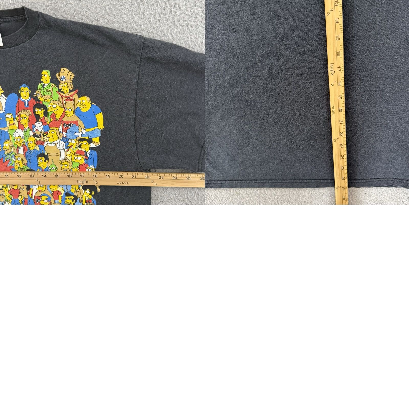Vintage VINTAGE The Simpsons Shirt Mens XL Black Matt Groening Cartoon Cast Short Sleeve Size US XL / EU 56 / 4 - 8 Thumbnail