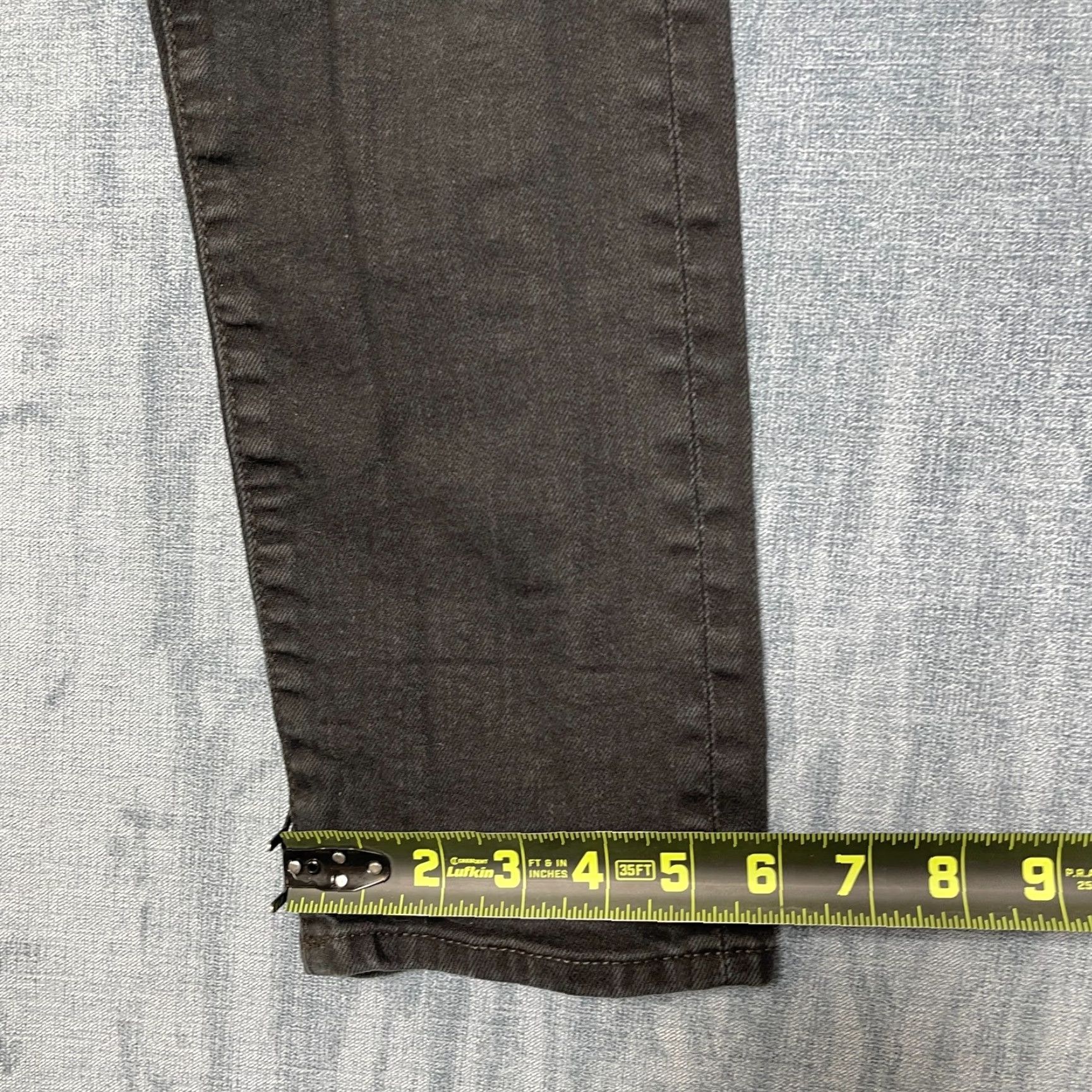 Uniqlo Uniqlo Jeans Mens 29x32 Black Denim Stretch Slim Straight Fit - 5-Pocket Cotton Spandex Raised Rise Mid Size US 29 - 5 Thumbnail
