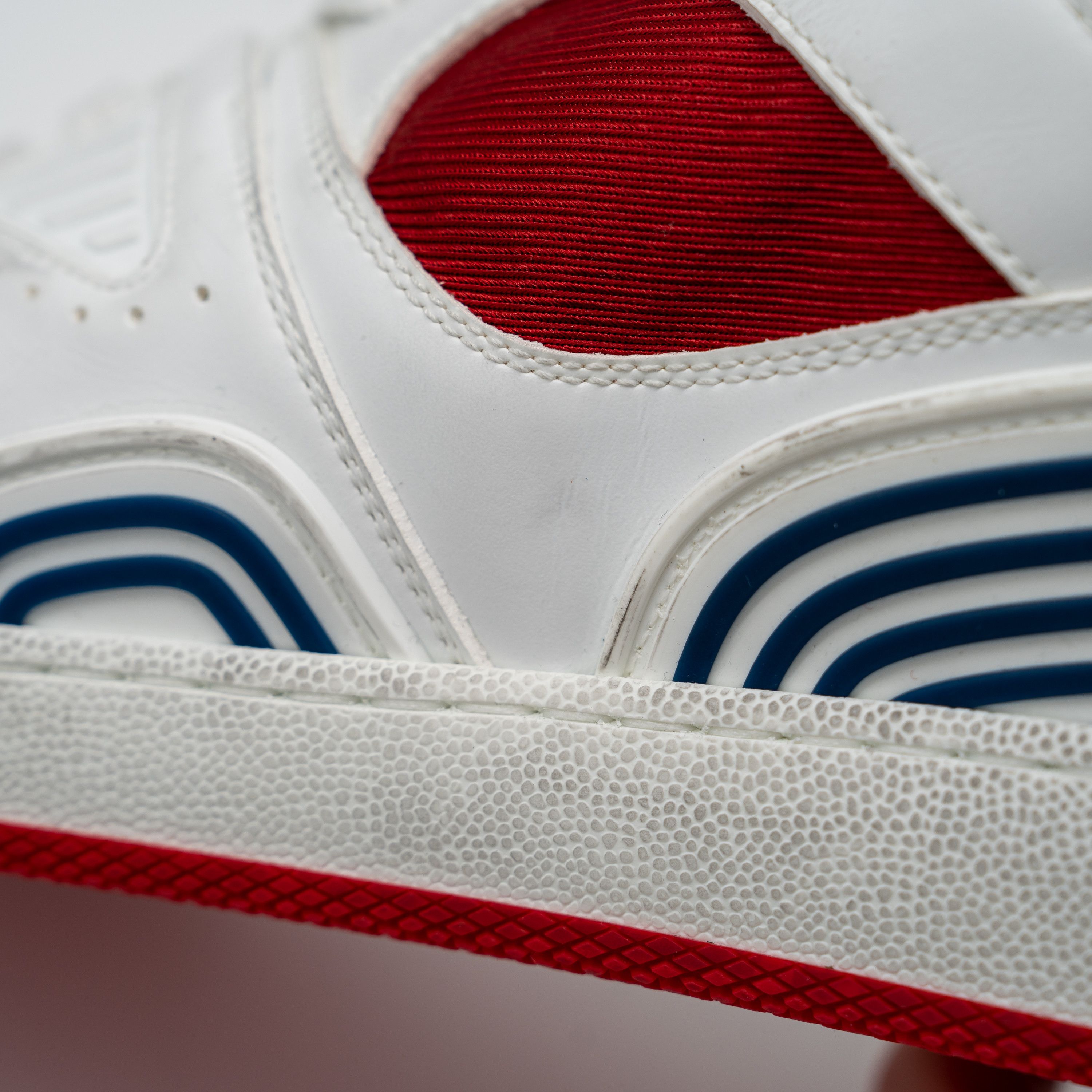 Gucci 14.5G 15 US Gucci Basket Low White Red Black Sneakers Size US 15 / EU 48 - 11 Thumbnail
