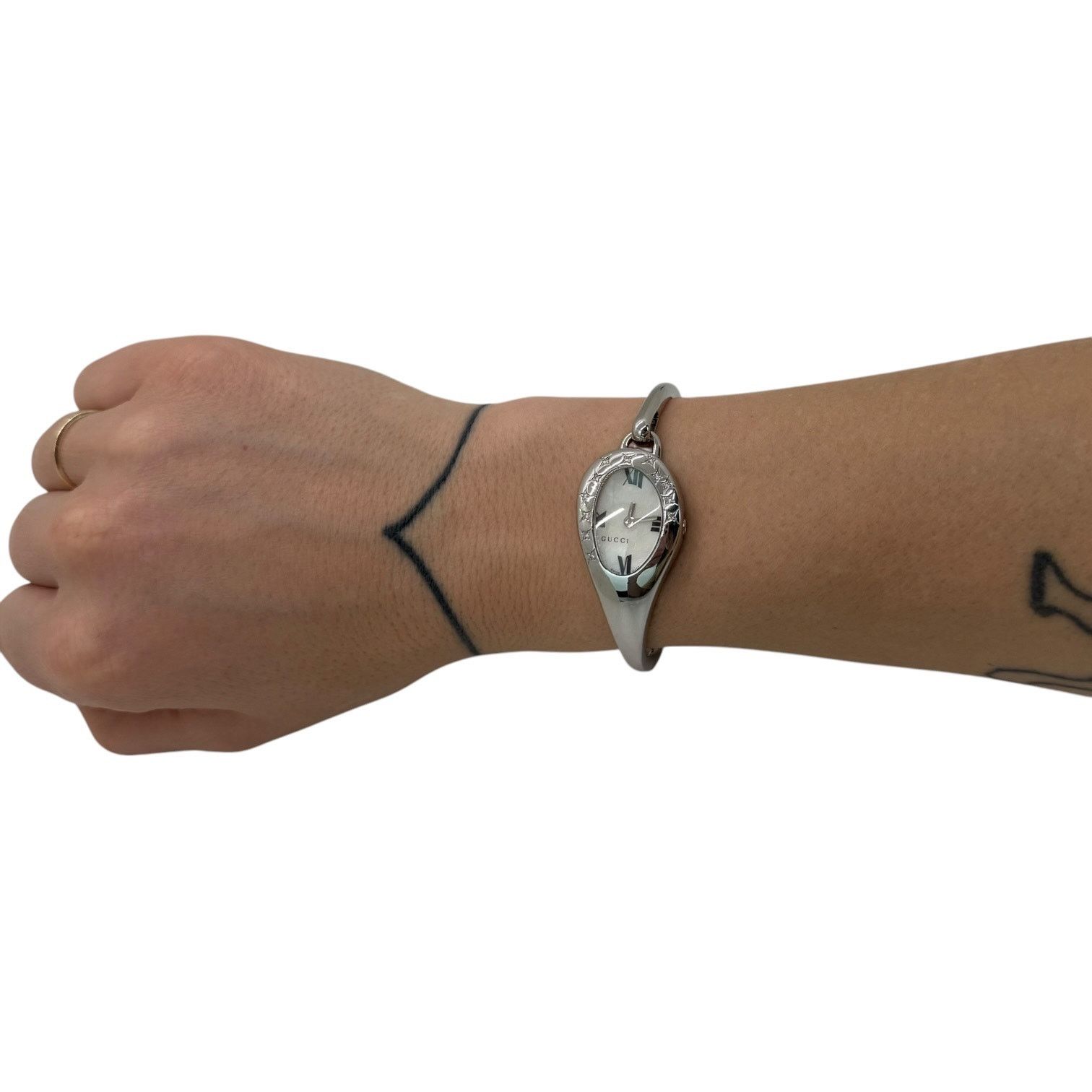 Gucci Gucci Horsebit Diamond Star Bangle Watch Size ONE SIZE - 2 Thumbnail