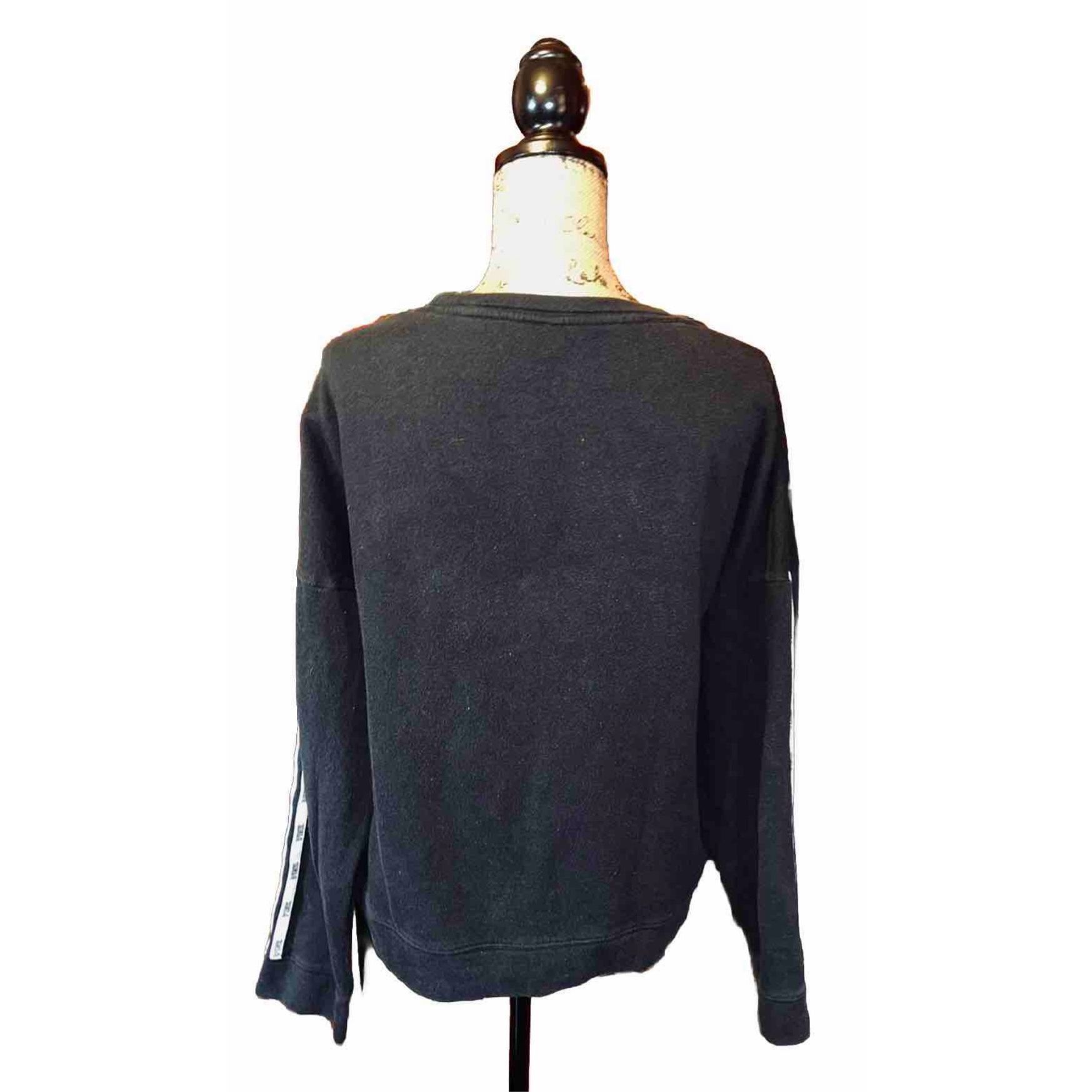 Victoria's Secret Victoria’s Secret PINK Pullover Black Sweatshirt Size L Size L / US 10 / IT 46 - 2 Thumbnail