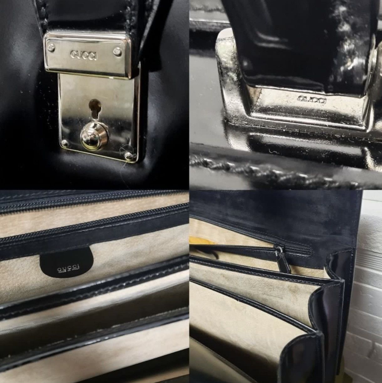Gucci GUCCI PATENT LEATHER BRIEFCASE BOX Size ONE SIZE - 7 Thumbnail
