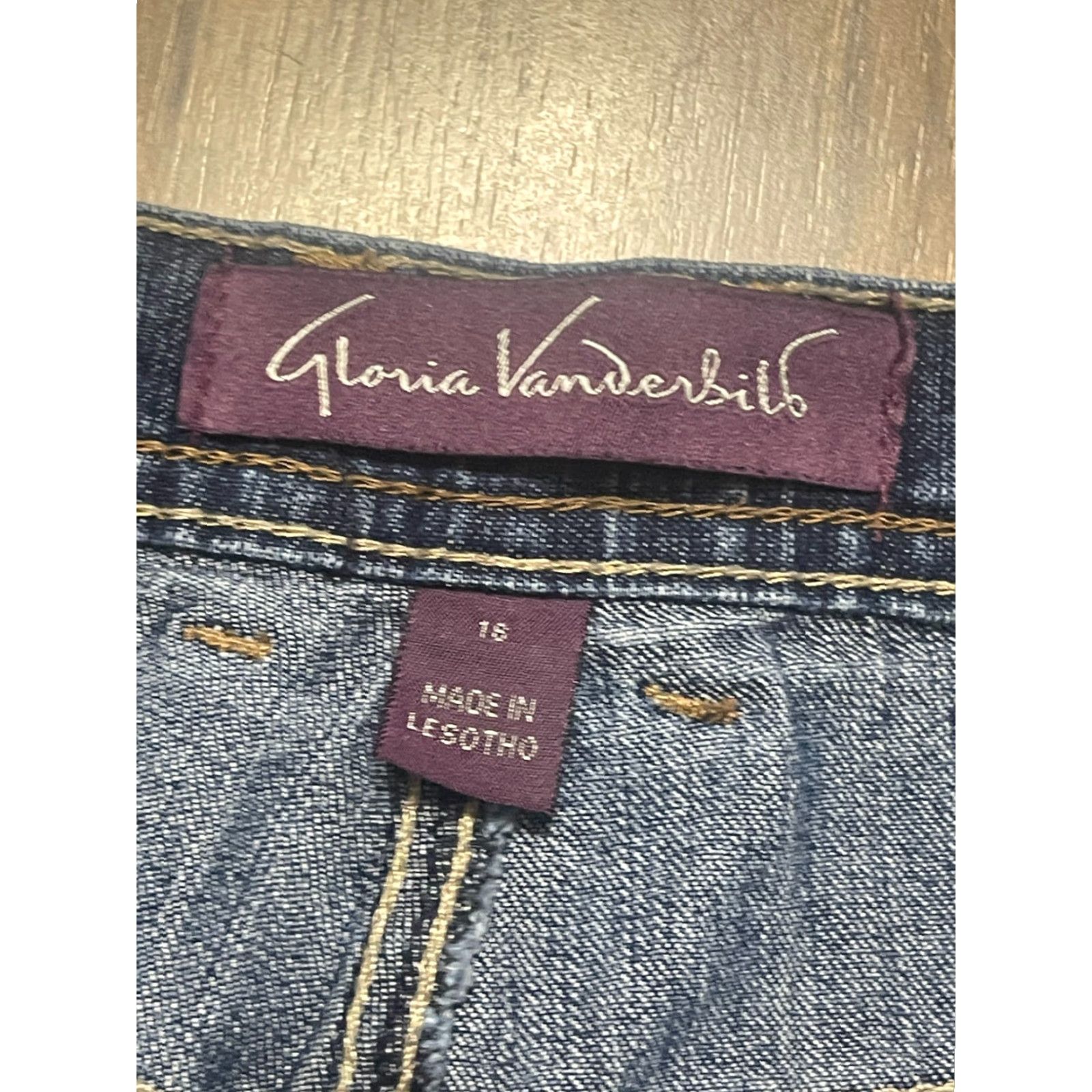 Gloria Vanderbilt Gloria Vanderbilt Jeans Women Size 16 Blue Denim Straight Pockets Regular Size 38" / US 16 / IT 52 - 3 Thumbnail