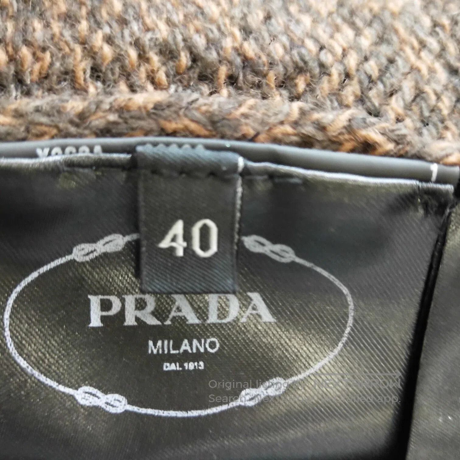Prada Brown Crew-Neck Wool-Cashmere Sweater. Size US XXS / EU 40 - 6 Thumbnail