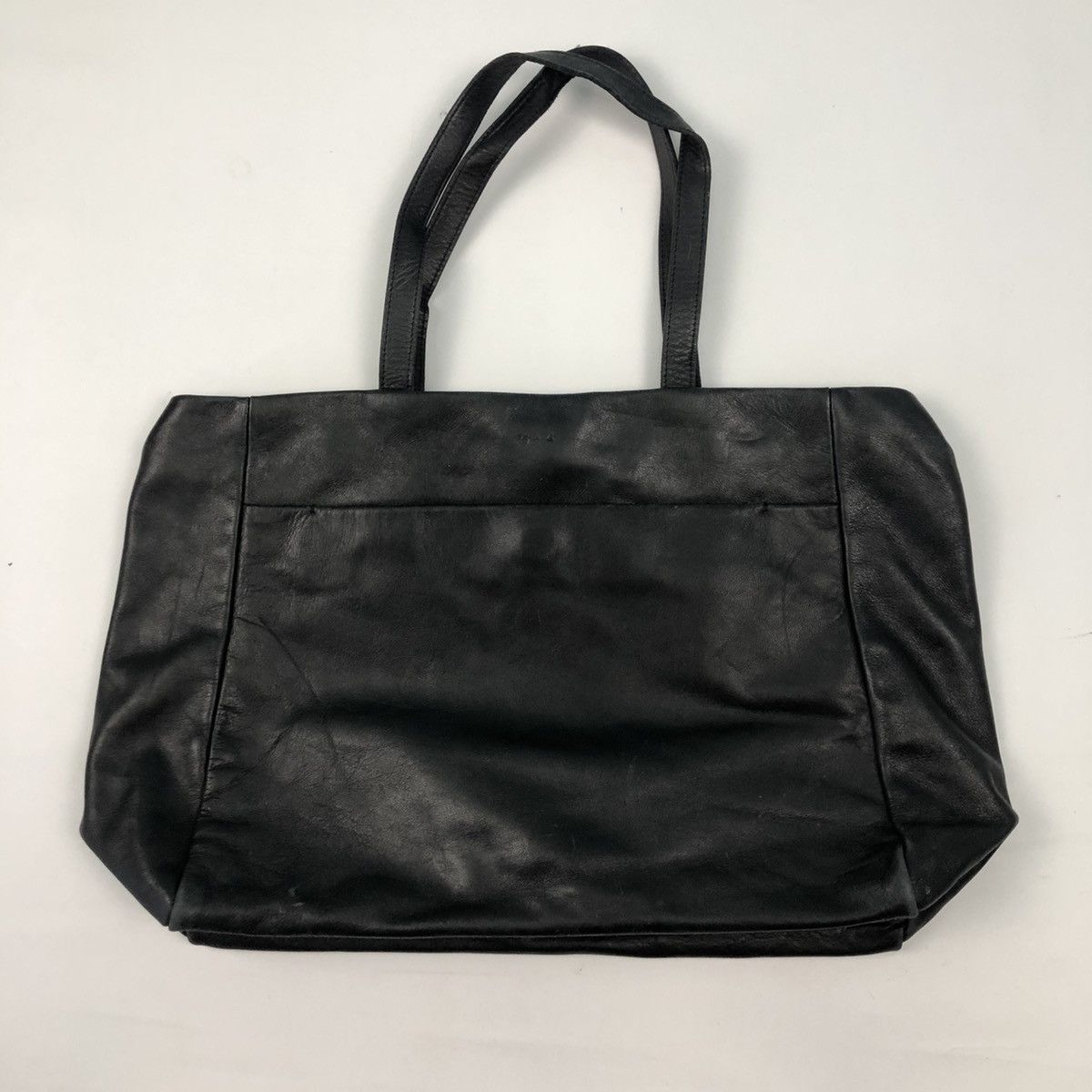 agnes b. AGNES B. FULL LEATHER SHOPPING TOTE BAG Size ONE SIZE - 2 Thumbnail
