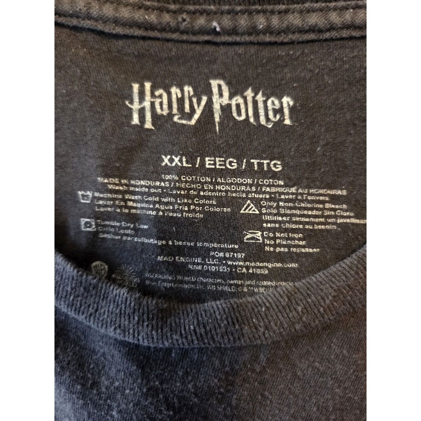 Vintage Harry Potter Hogwarts Express Platform 9 3/4 Mens Shirt Size 2XL Black Cotton Size US XXL / EU 58 / 5 - 2 Thumbnail
