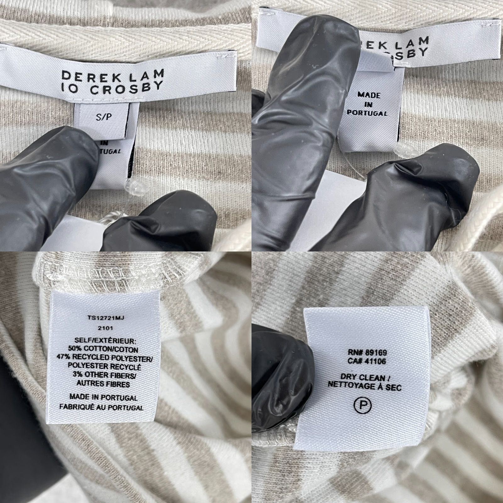Vintage Derek Lam 10 Crosby Hoodie Sweater Womens Small Beige Georgie Tie Pullover Size S / US 4 / IT 40 - 8 Thumbnail