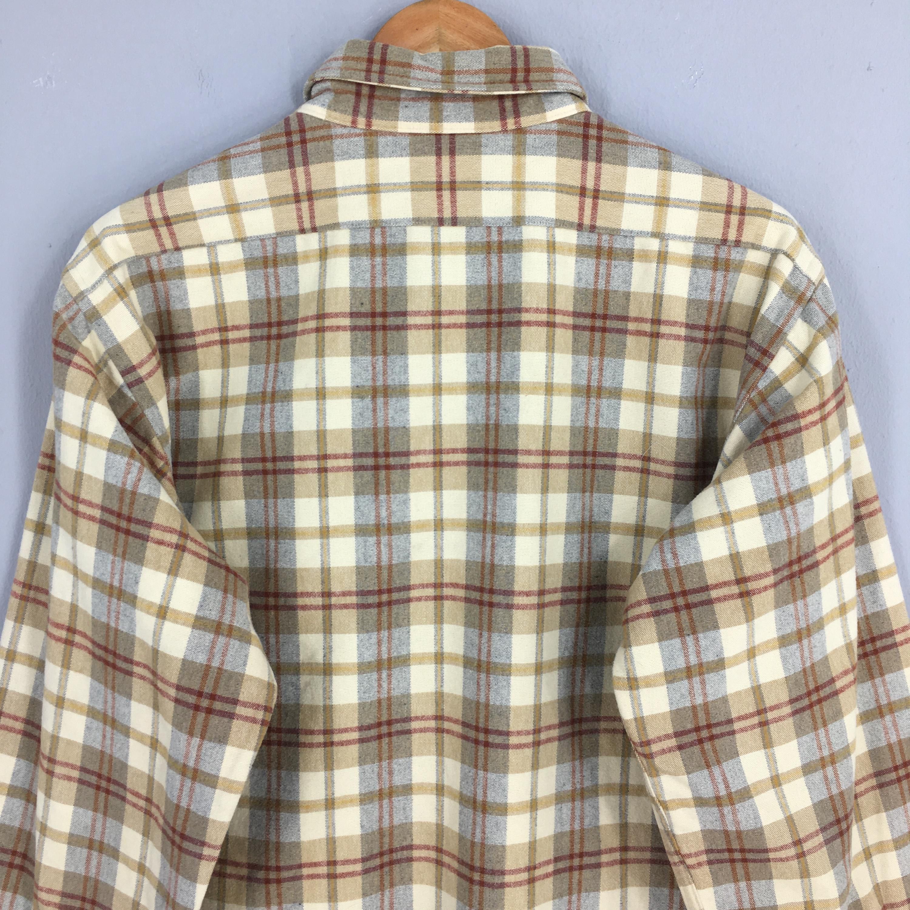 Flannel × L.L. Bean Vintage LL Bean Flannel Checkered Shirt Men Large Size US L / EU 52-54 / 3 - 8 Thumbnail