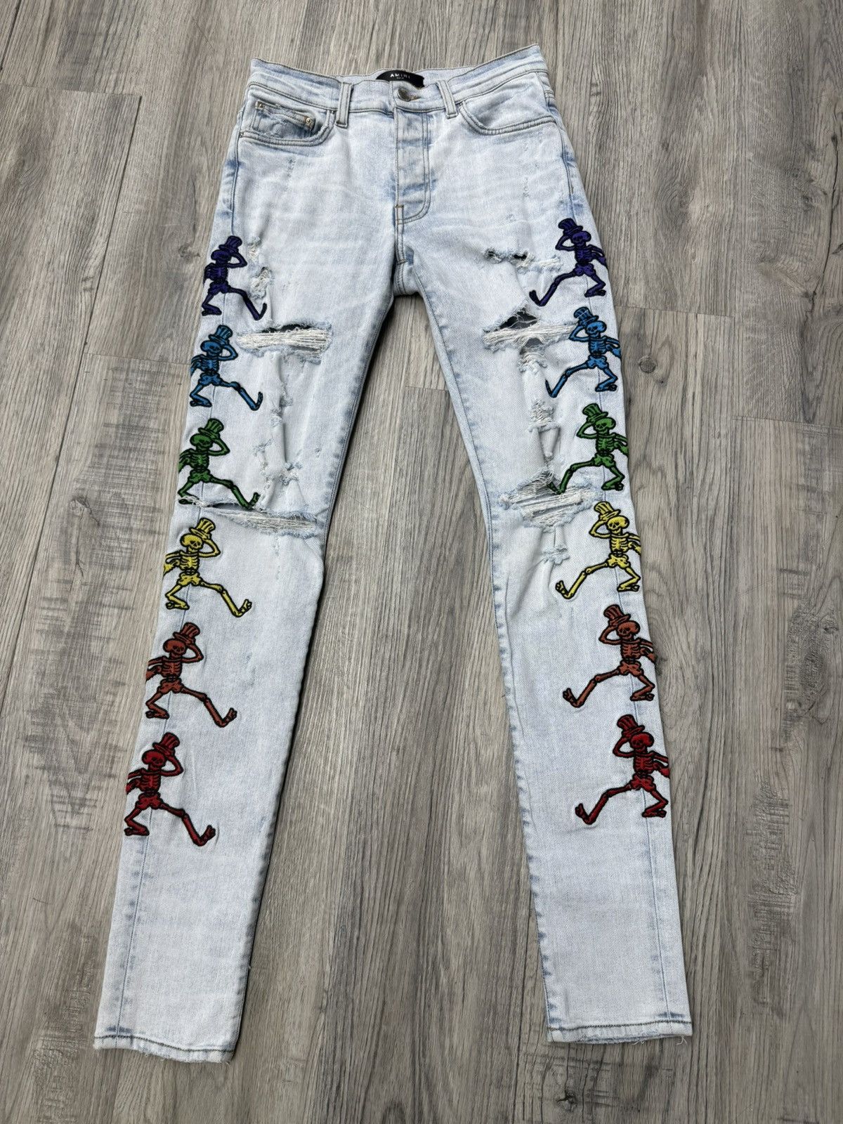 Amiri Amiri - Grateful Dead Embroidery Jeans Size US 29 - 1 Thumbnail