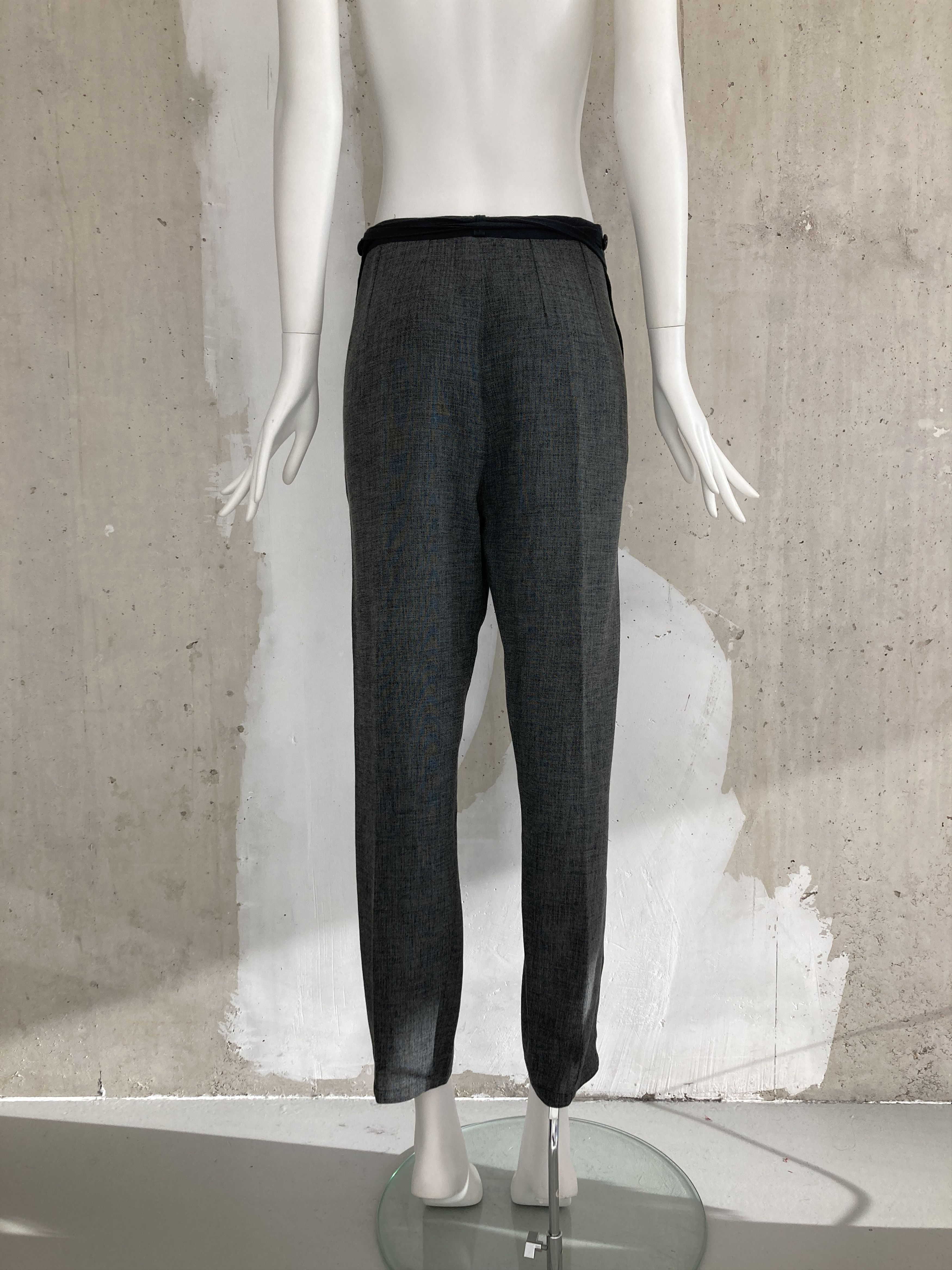 Ann Demeulemeester Early 90's Grey Side Buttoned Trousers Size 27" / US 4 / IT 40 - 2 Thumbnail
