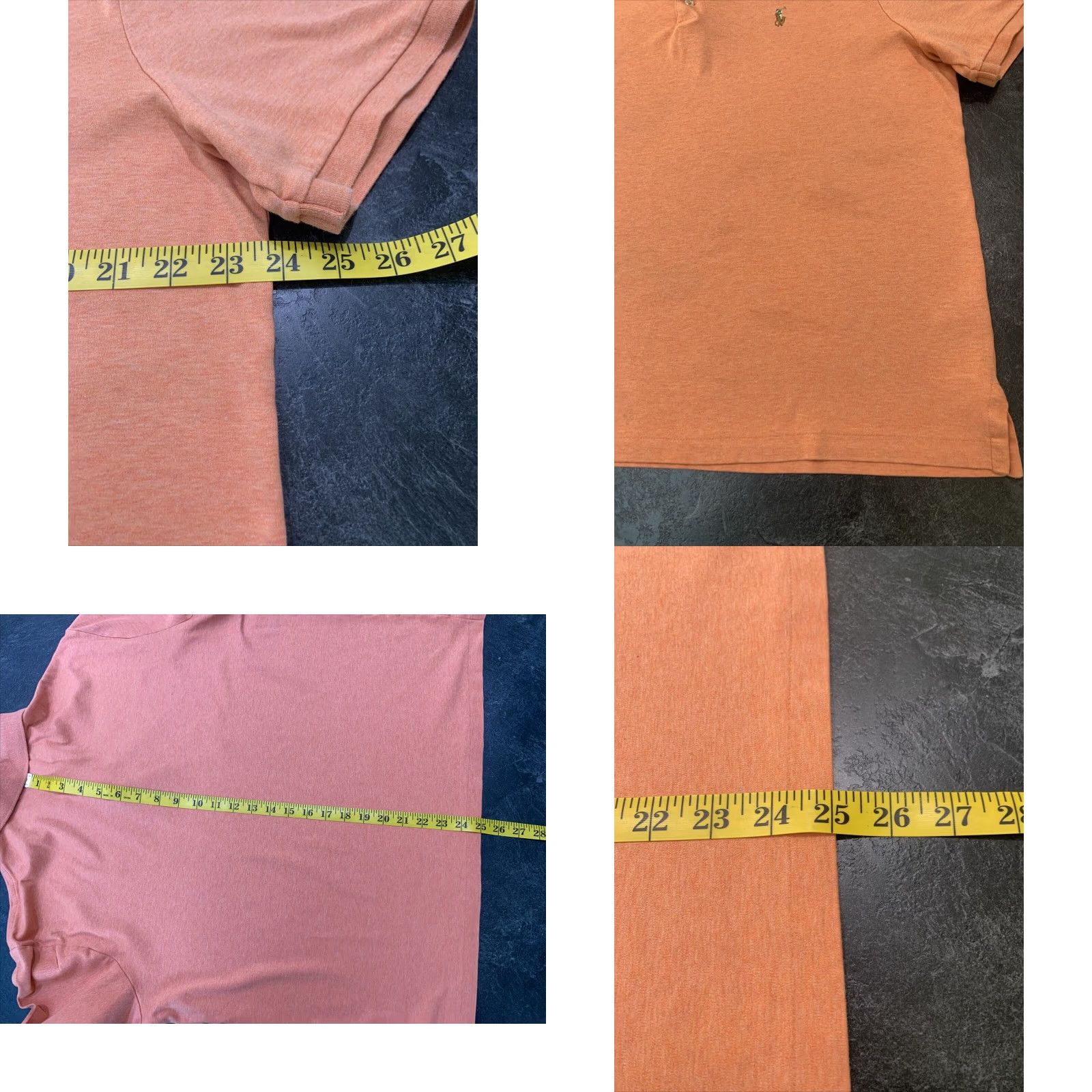 Polo Ralph Lauren Polo Ralph Lauren Polo Shirt Mens Large Peach Long Sleeve Classic Fit Size US L / EU 52-54 / 3 - 8 Thumbnail