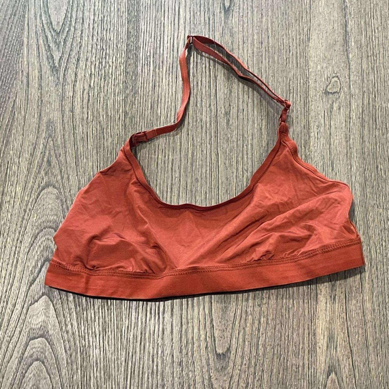SKIMS NWT Skims Jelly Sheer Scoop Halter Bralette Saffron Sz XXS Size ONE SIZE - 1 Thumbnail