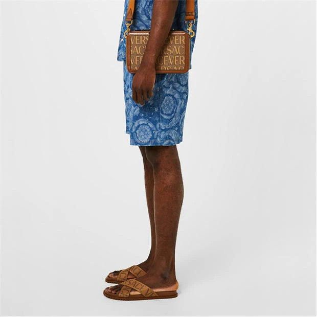 Versace o1g2r1mq0824 Drawstring Baroque Short in Blue Size US 32 / EU 48 - 4 Thumbnail