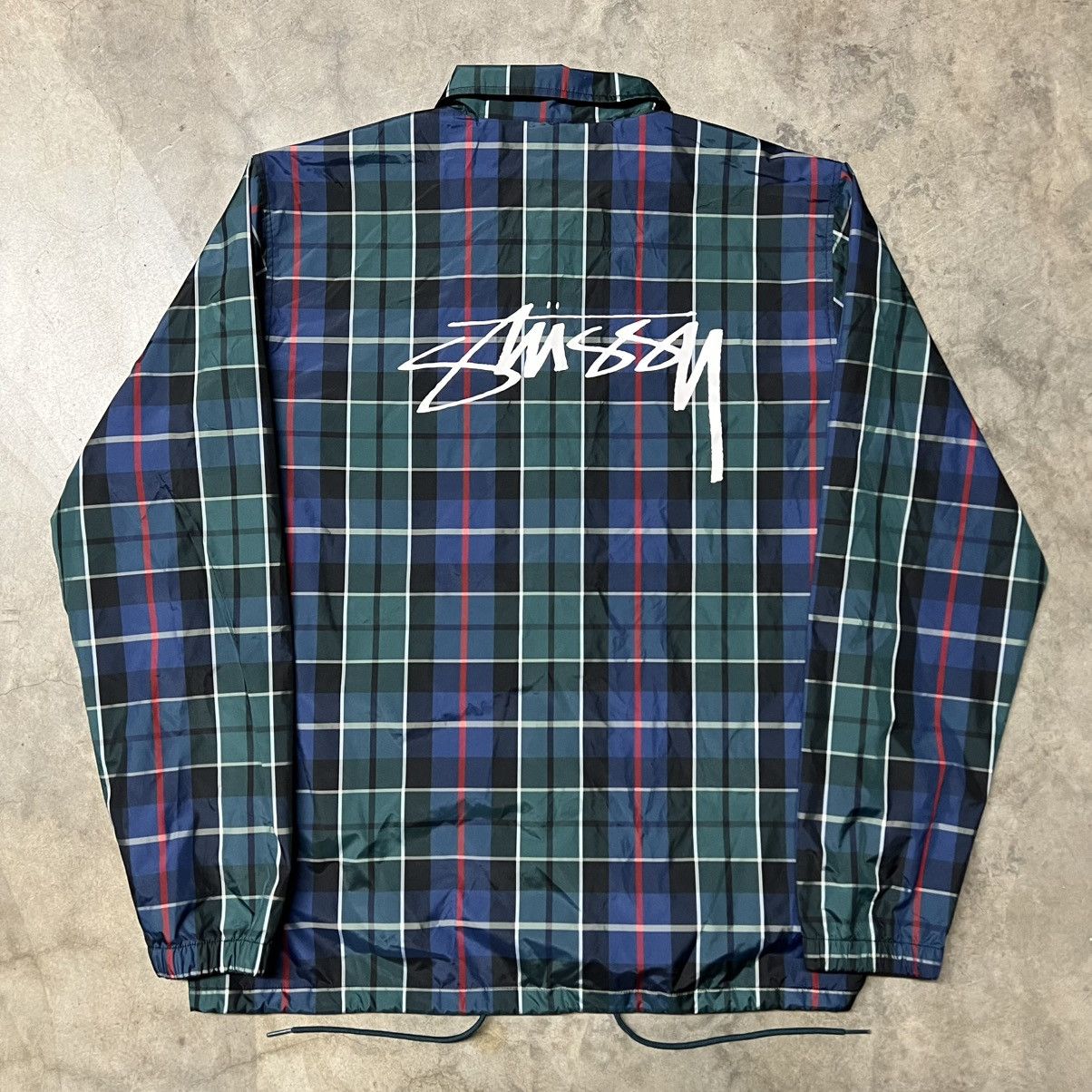 Hypebeast × Stussy Stussy Streetwear Plaid Windbreaker Jacket Size US L / EU 52-54 / 3 - 2 Thumbnail