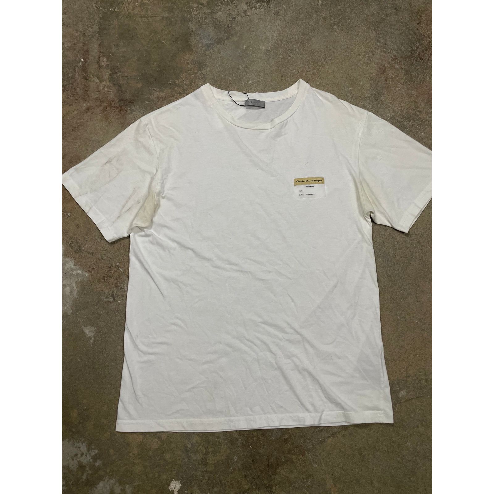 Dior Dior White Tee Visteur Used Medium Size US M / EU 48-50 / 2 - 1 Thumbnail