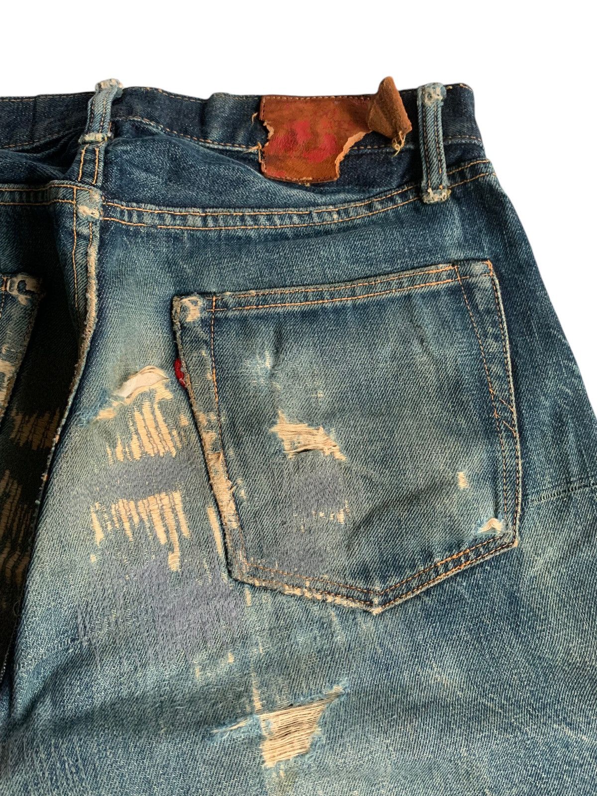 Kapital Vintage Go West Button fly Japan Selvedge distressed denim Size US 30 / EU 46 - 20 Thumbnail