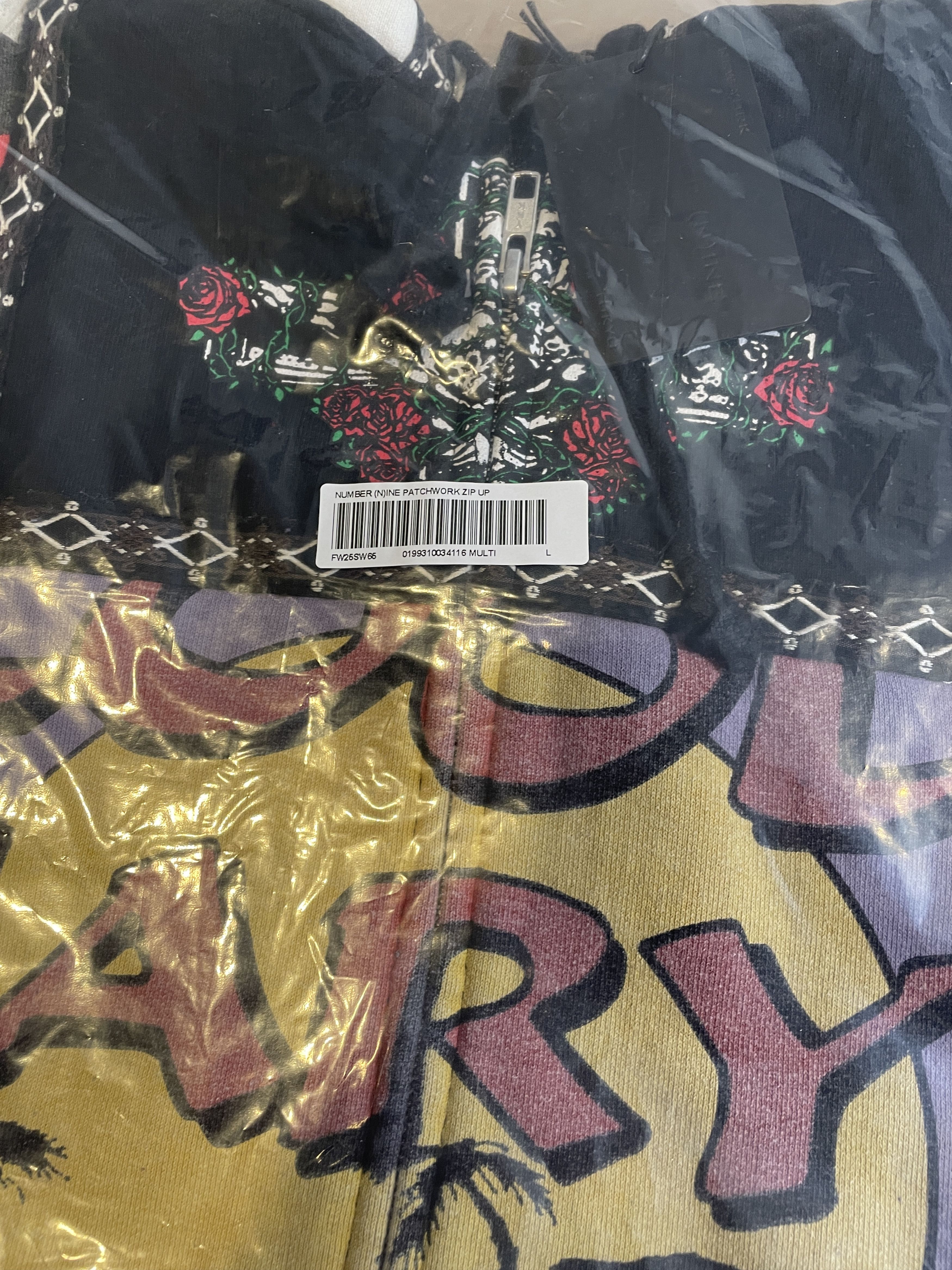 Number (N)ine × Supreme PATCHWORK ZIP HOODIE Size US L / EU 52-54 / 3 - 17 Thumbnail