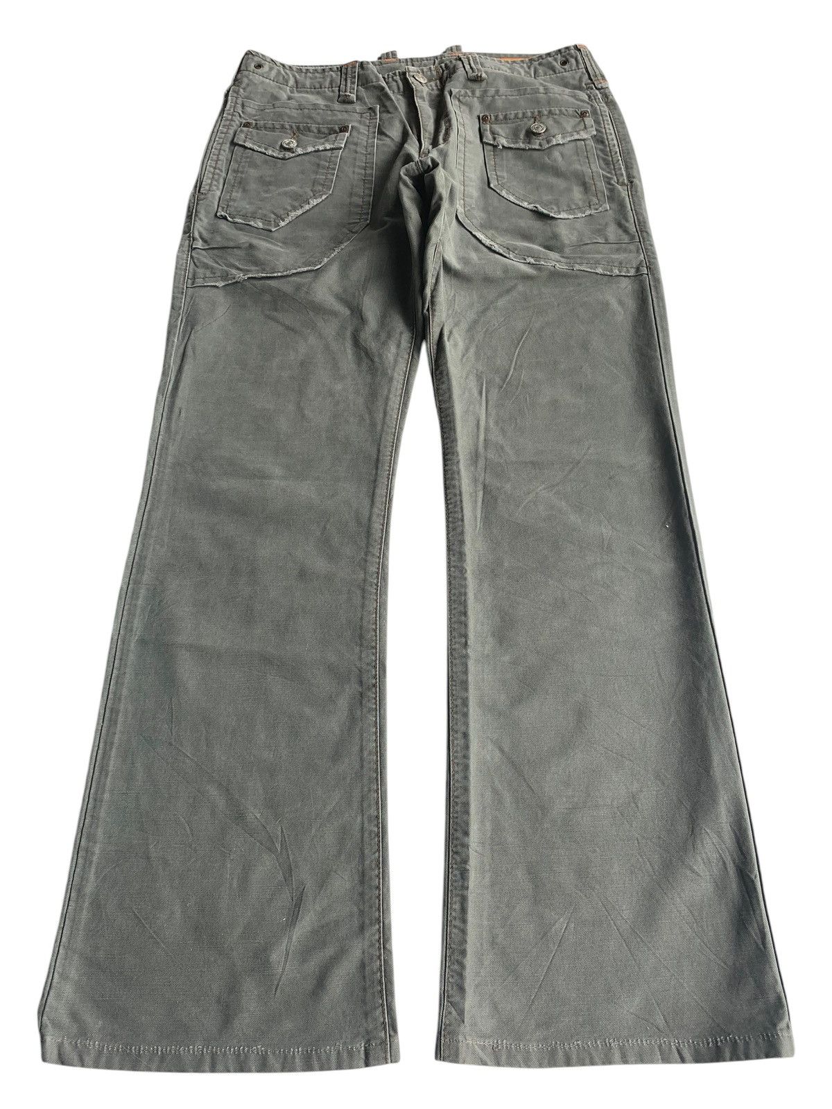 Tornado Mart FLARE EDWIN XV BUSH POCKET MULTI POCKET DENIM PANTS Size US 32 / EU 48 - 1 Thumbnail
