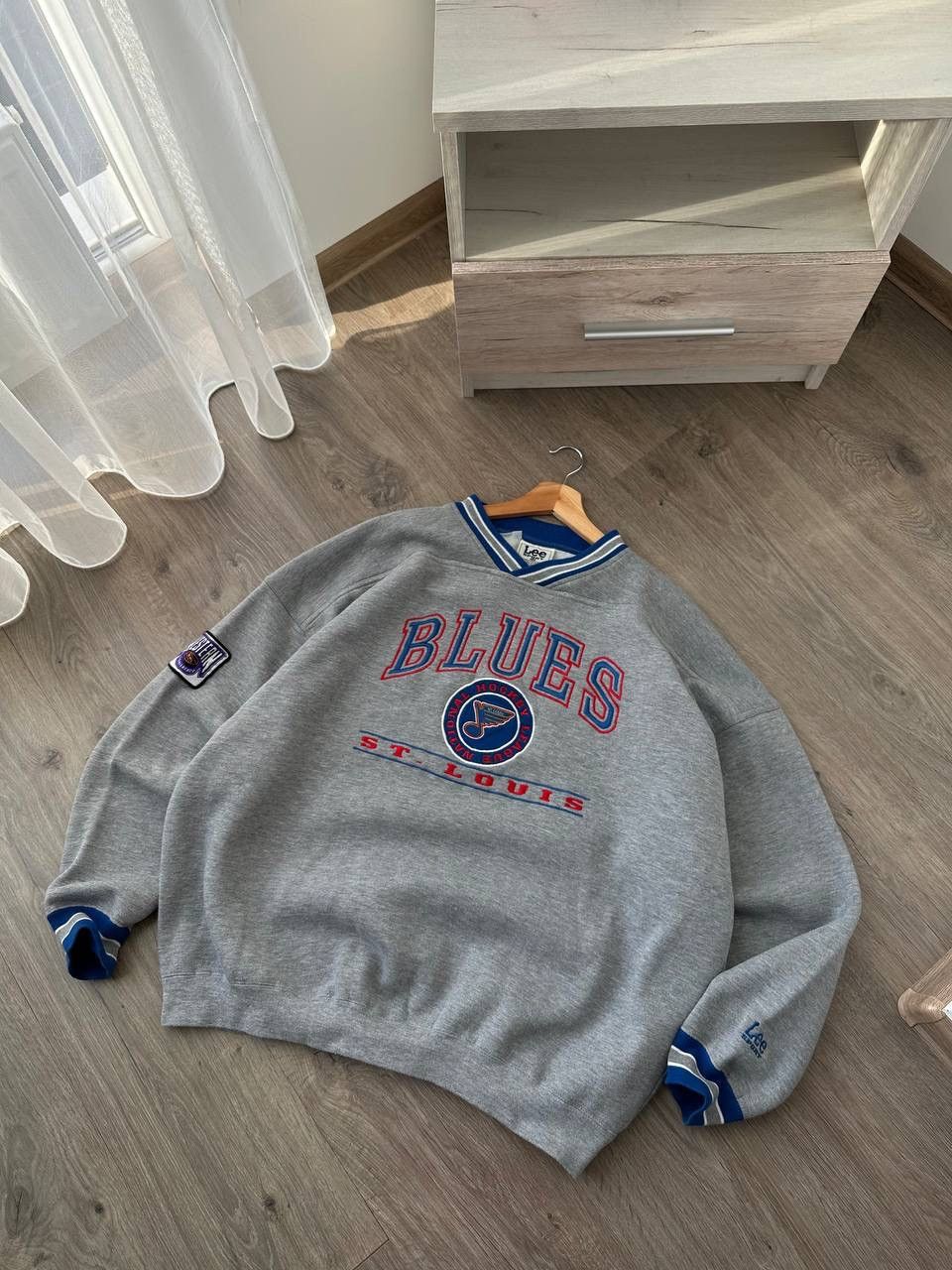 Japanese Brand × Vintage Vintage Blues St.Louis Gray Lee Sports Sweatshirt Size US L / EU 52-54 / 3 - 8 Thumbnail