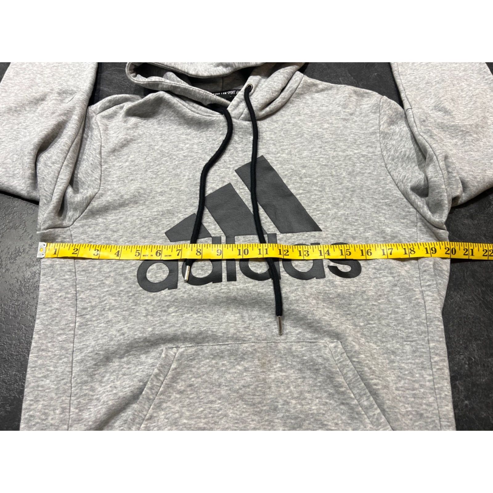 Adidas Adidas Hoodie Pullover Men's Gray Small Cotton Blend Hooded Pocket Pullover S Hooded Mens Size US S / EU 44-46 / 1 - 6 Thumbnail