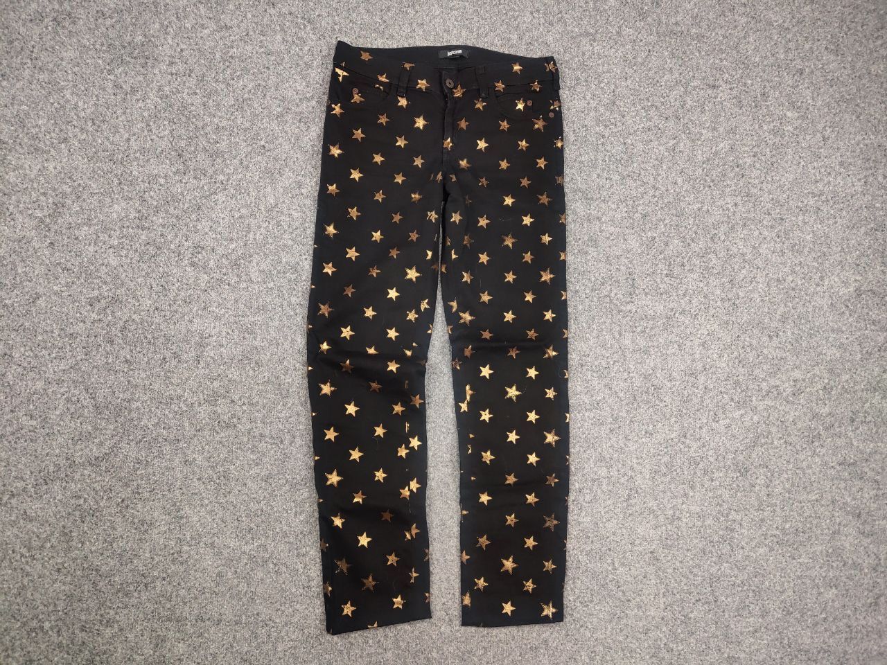 Just Cavalli Just Cavalli Casual black pants with gold star print Size 28" / US 6 / IT 42 - 3 Thumbnail
