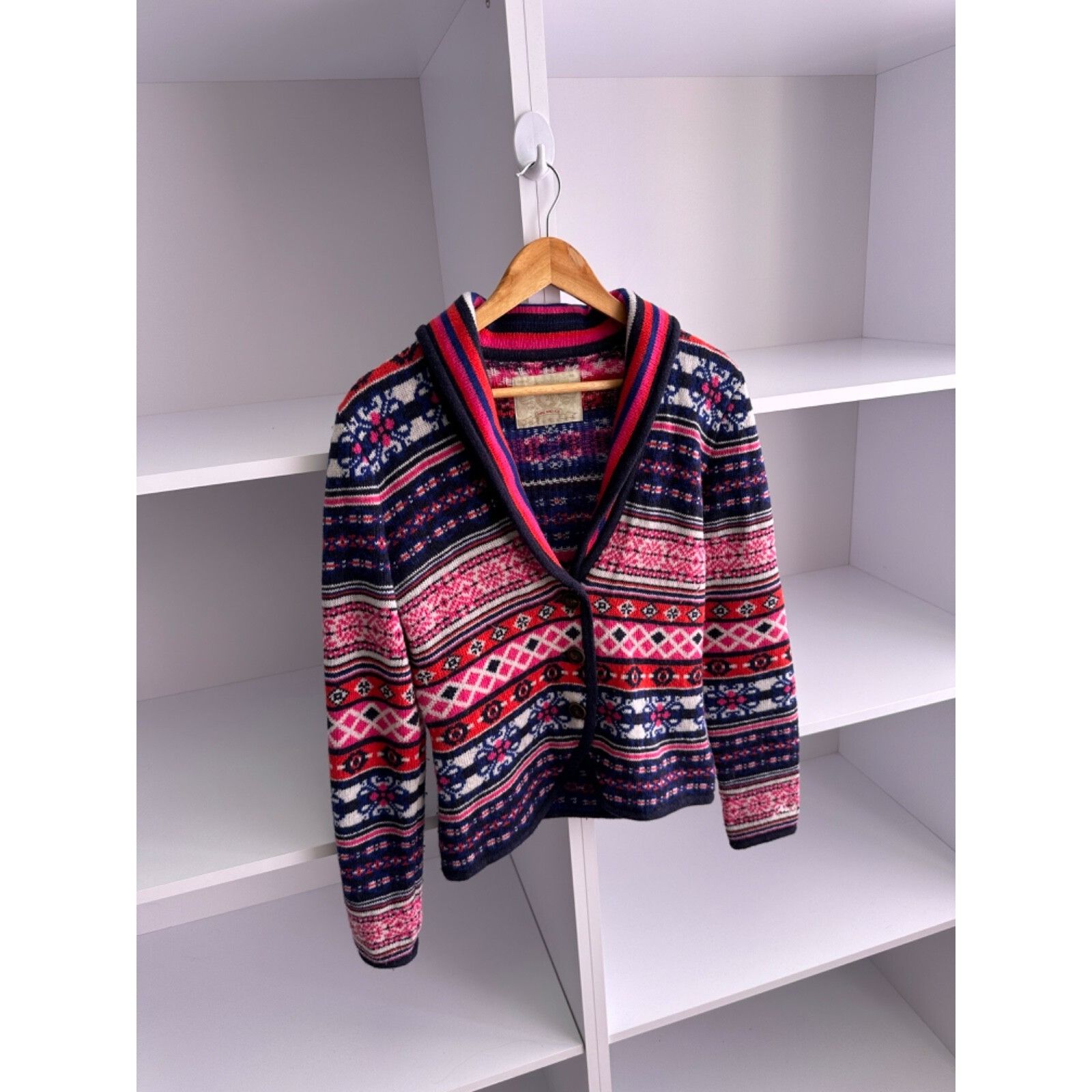 Bogner VTG Bogner Fire+Ice Woman Wool Multicolored Cardigan Sweater Size M / US 6-8 / IT 42-44 - 2 Thumbnail