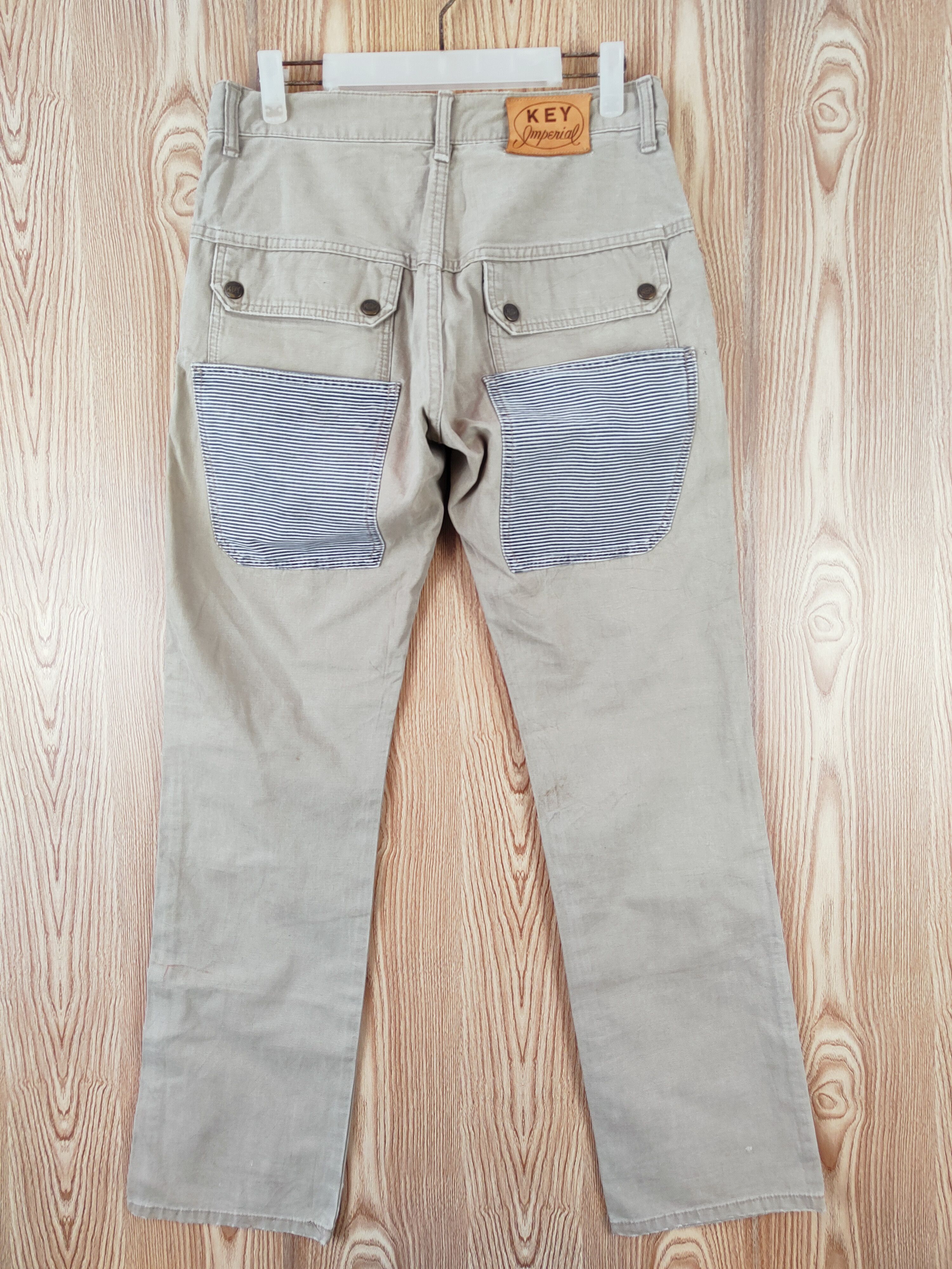 Japanese Brand Key Beige Multipocket Tactical Cargo Pants #W907 Size US 30 / EU 46 - 7 Thumbnail