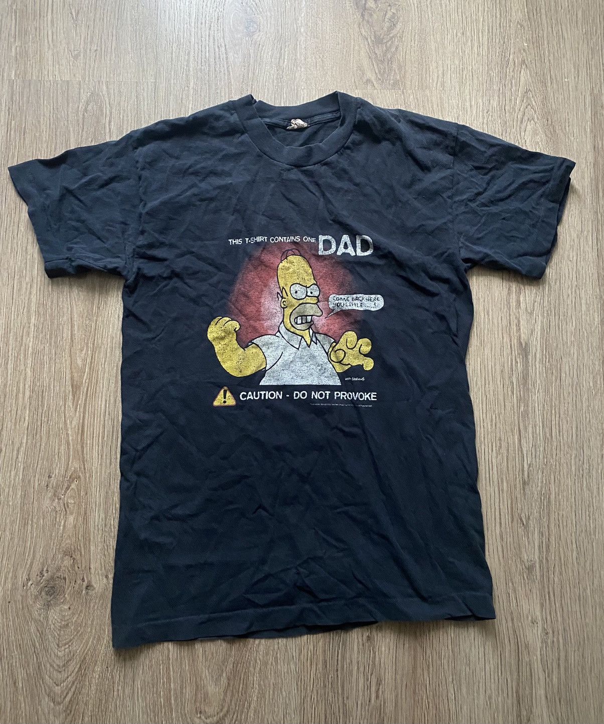 Band Tees × The Simpsons × Vintage Vintage 1998 The Simpsons Homer Angry Y2K T Shirt faded Size US M / EU 48-50 / 2 - 1 Thumbnail