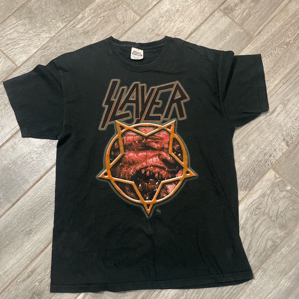 Slayer 2004 Slayer Tour Shirt Size US L / EU 52-54 / 3 - 1 Thumbnail